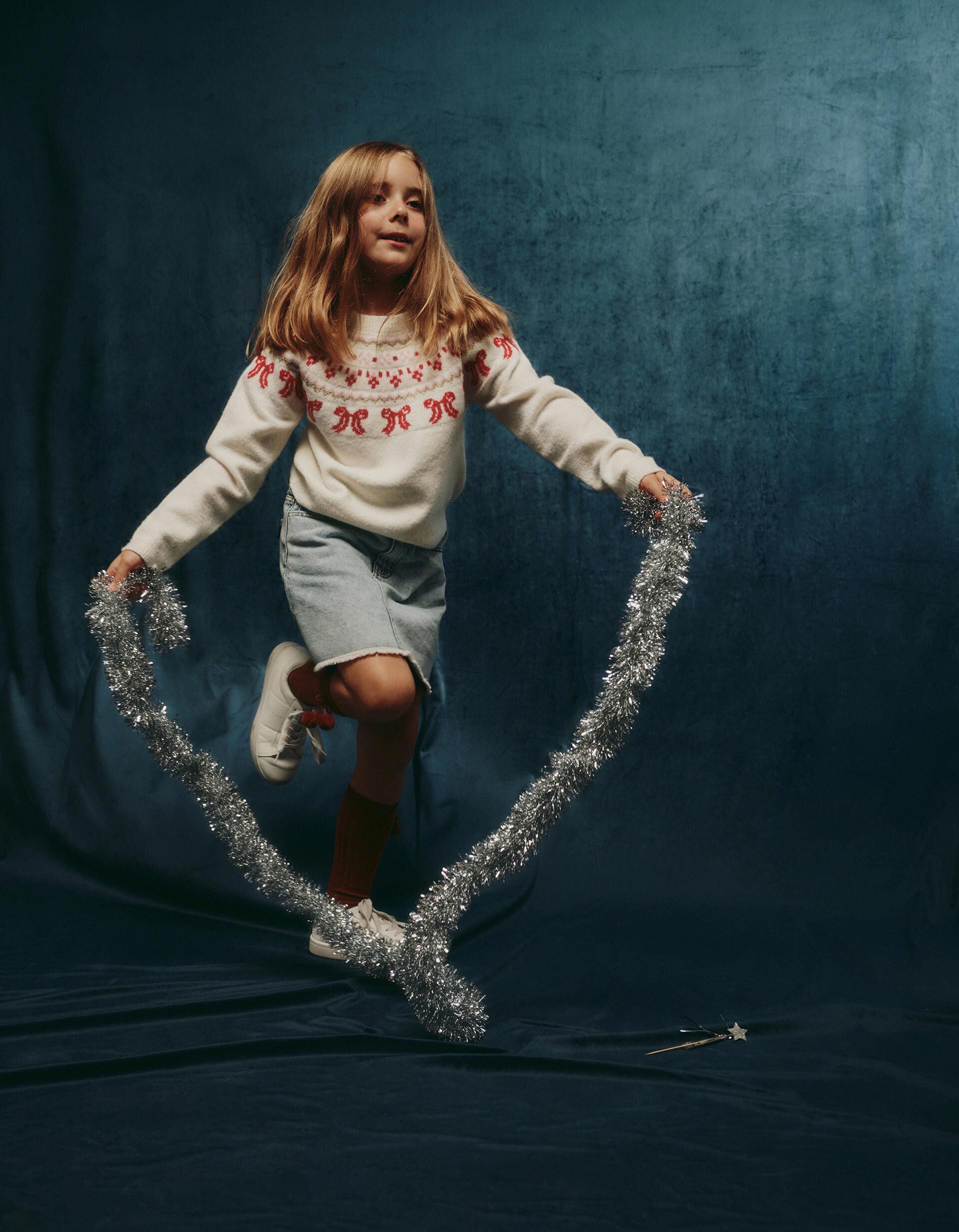 Comprar Online Camisola de Malha, Menina, Cru