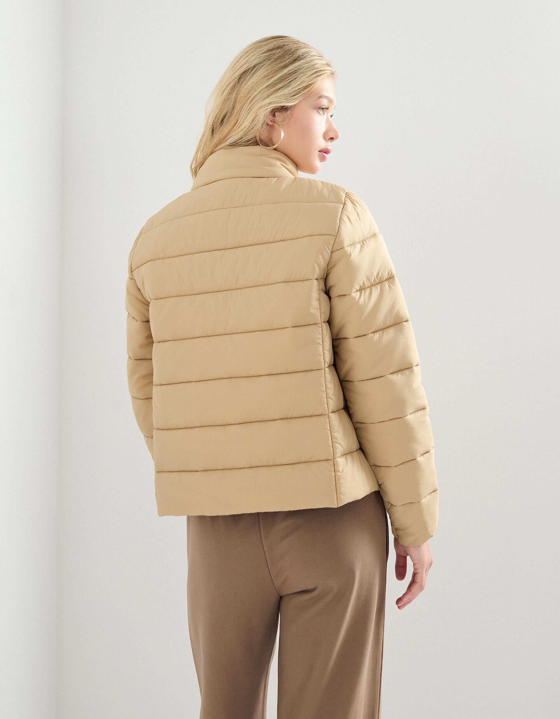 Comprar Online Casaco Acolchoado, Mulher, Bege Claro