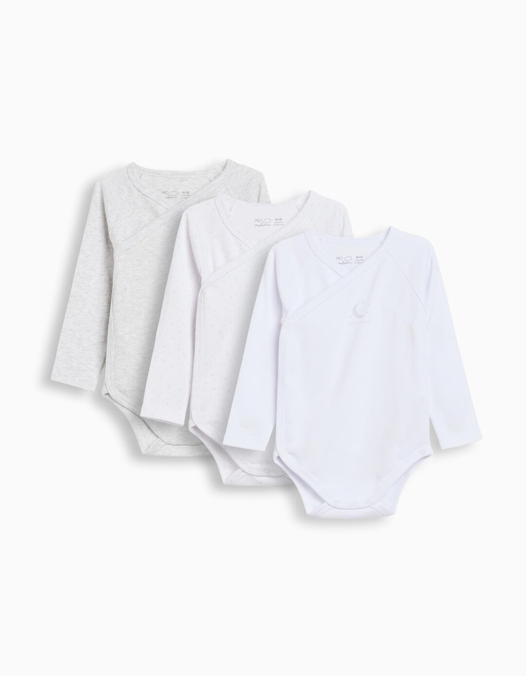 Pack 3 Bodies Quimono, Menino, Multicor