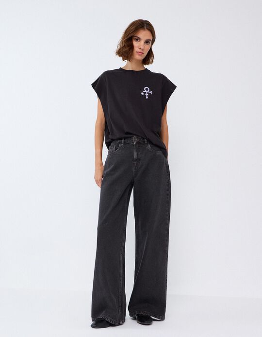 Comprar Online Cal&ccedil;as De Ganga 'Wide Leg', Mulher, Cinzento