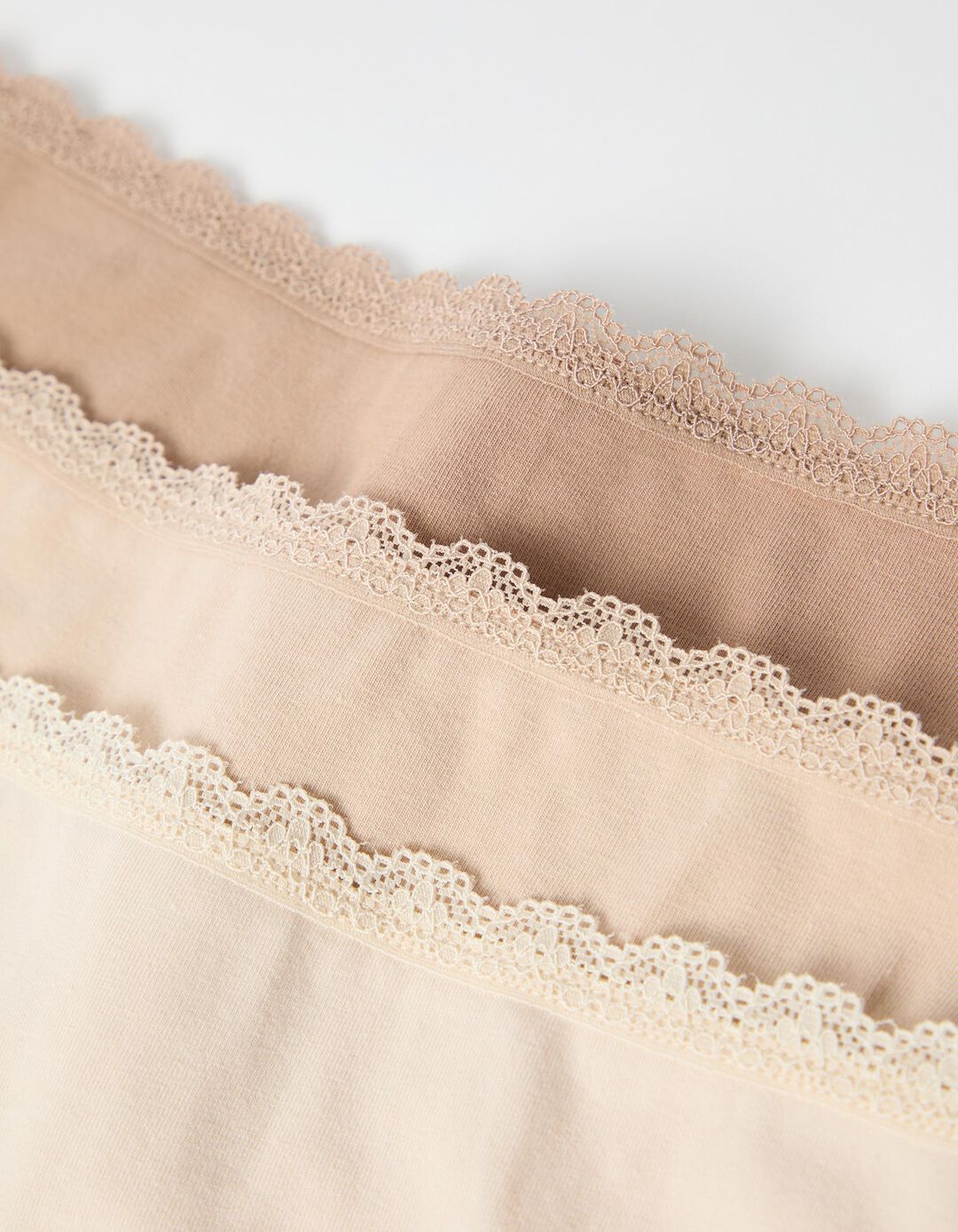 Pack 3 Cuecas Tanga, Mulher, Bege 