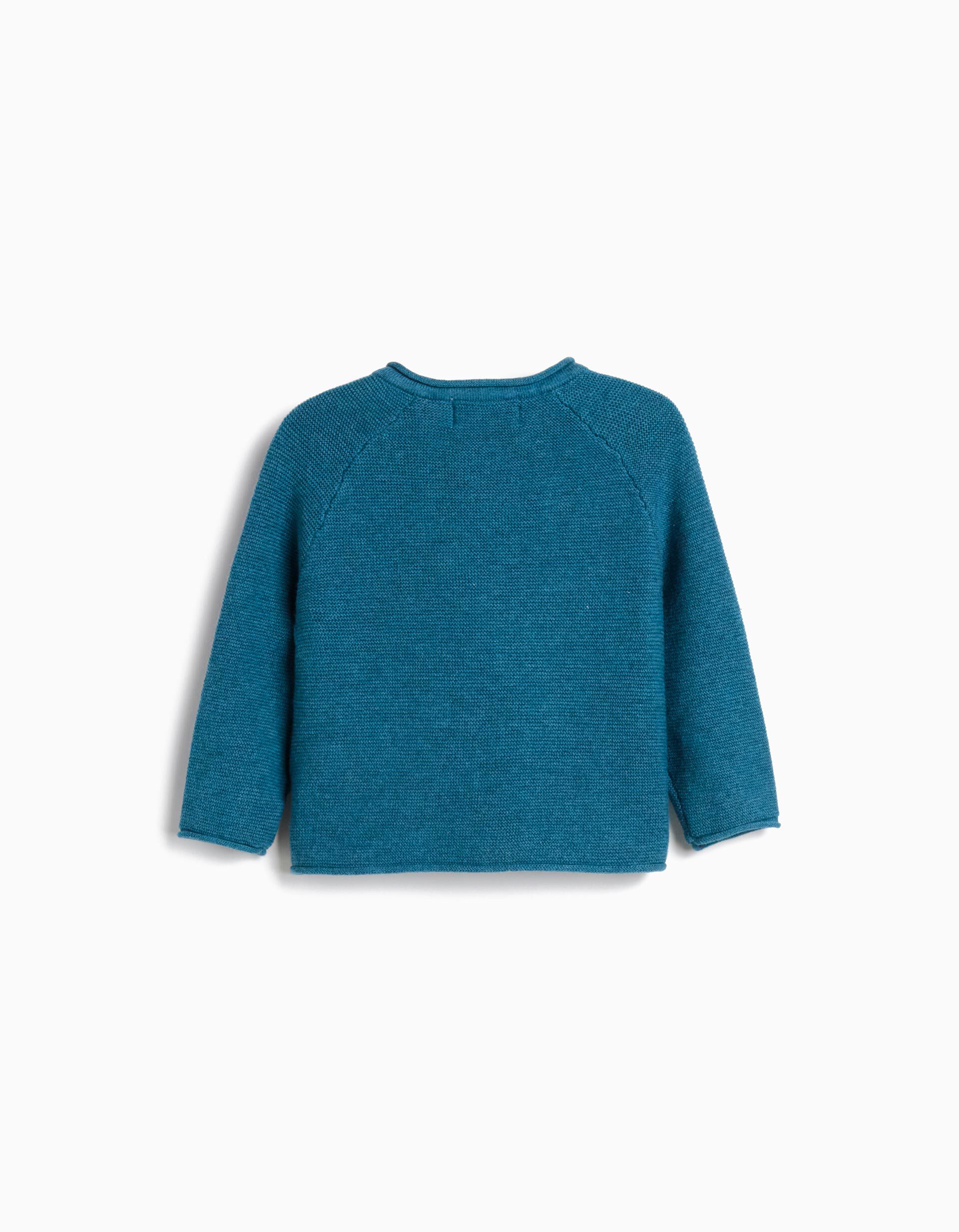 Comprar Online Casaco de Malha, Rec&eacute;m-Nascido, Azul Escuro