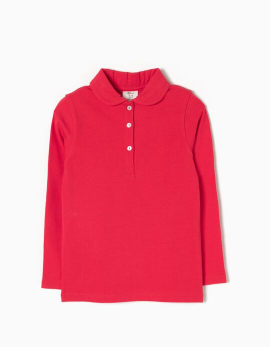Long-Sleeved Polo Shirt