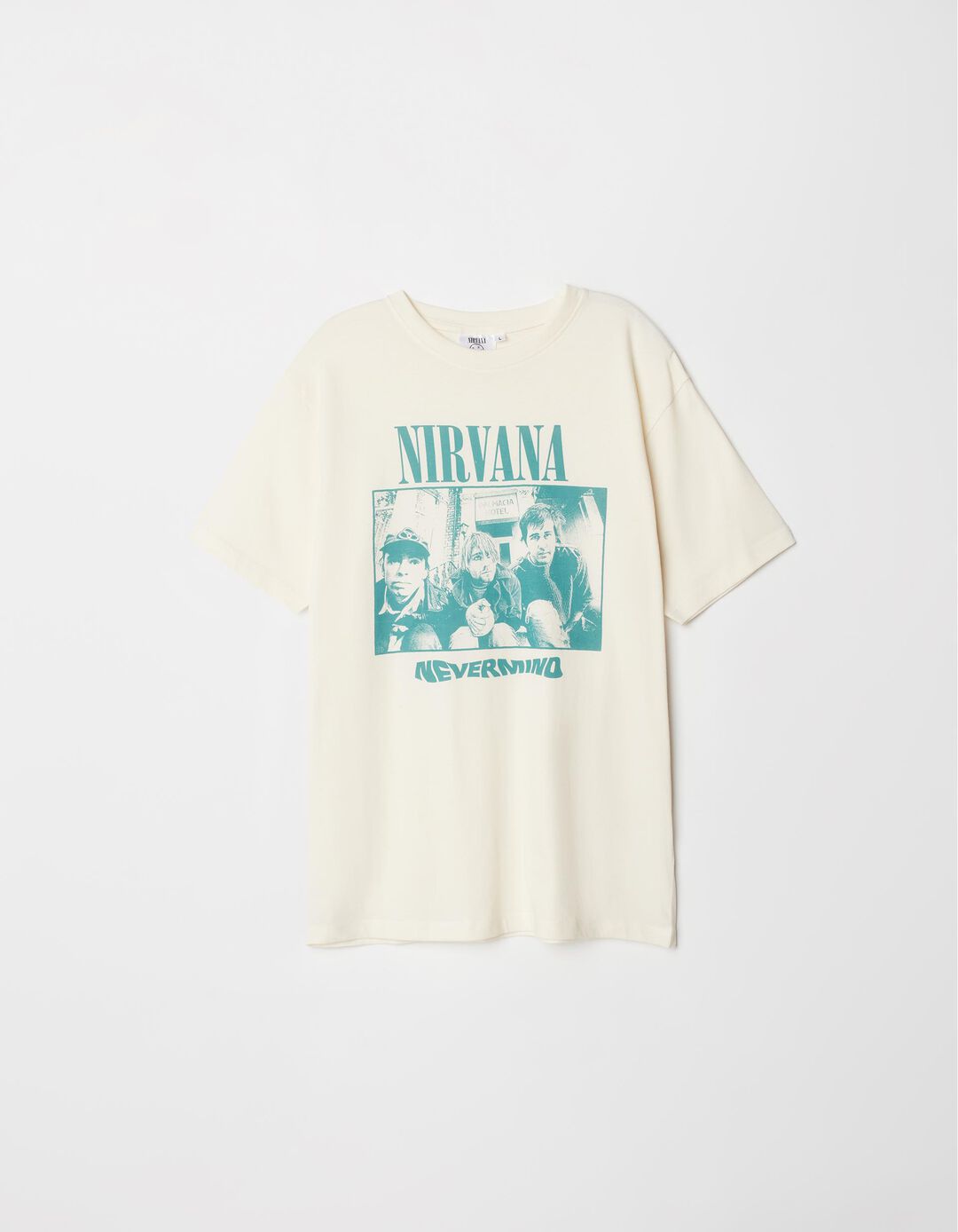 T-shirt 'Nirvana', Homem, Bege Claro