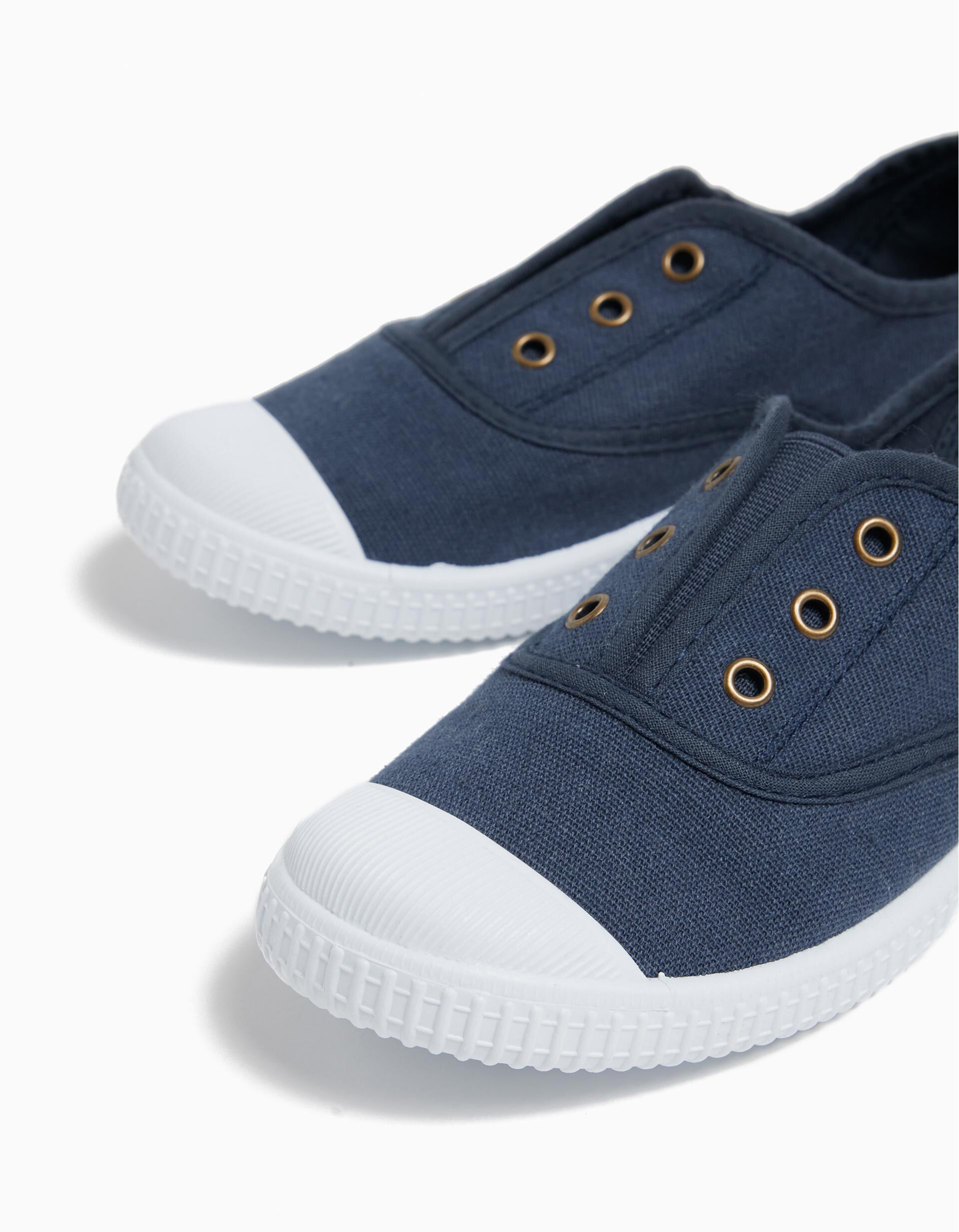 Comprar Online Lace-up Canvas Sneakers, Boy, Dark Blue