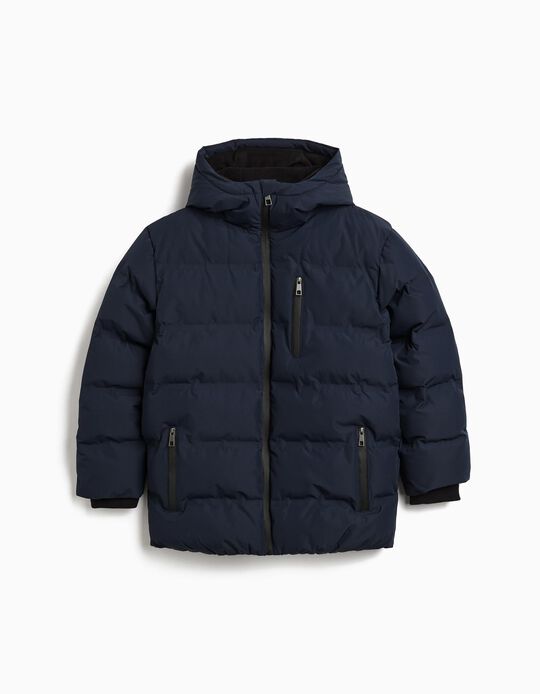 Comprar Online Casaco Acolchoado com Capuz, Menino, Azul Escuro