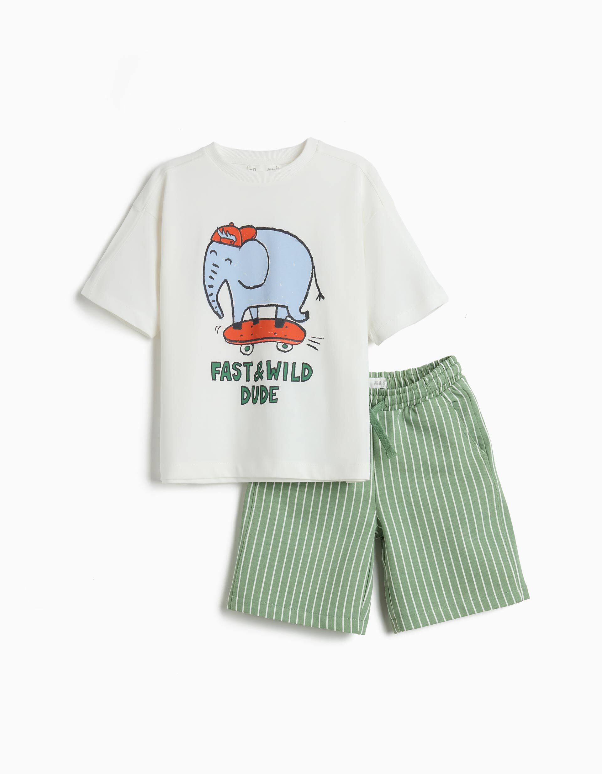 Comprar Online Conjunto T-shirt e Cal&ccedil;&otilde;es, Menino, Verde Escuro