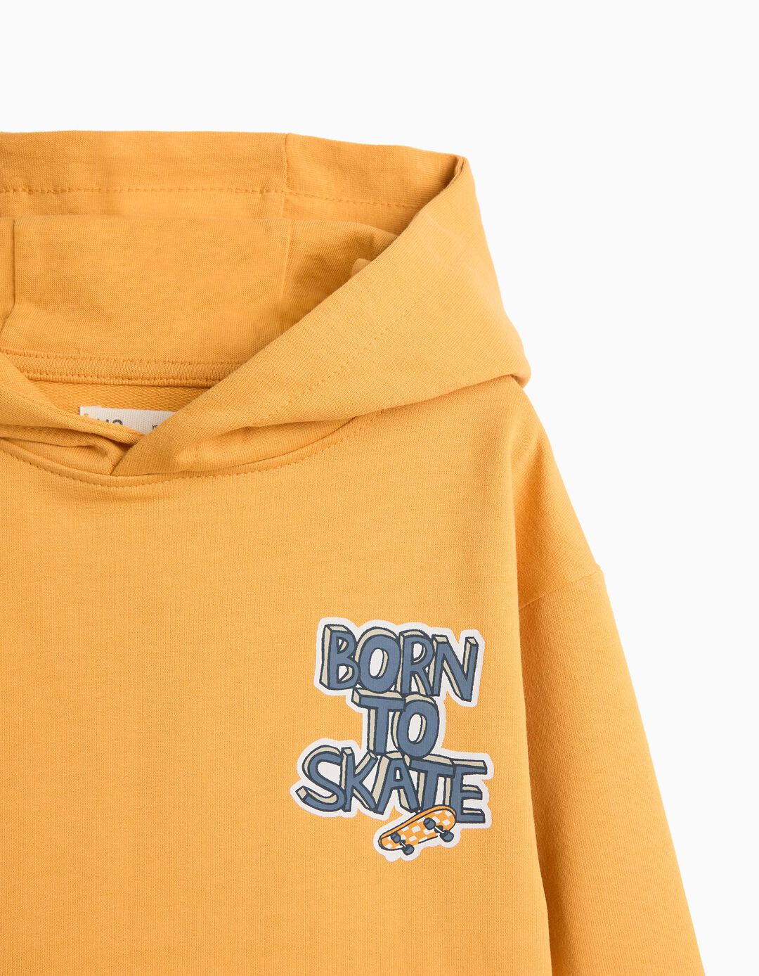 Sweatshirt Com Estampado, Menino, Amarelo Escuro