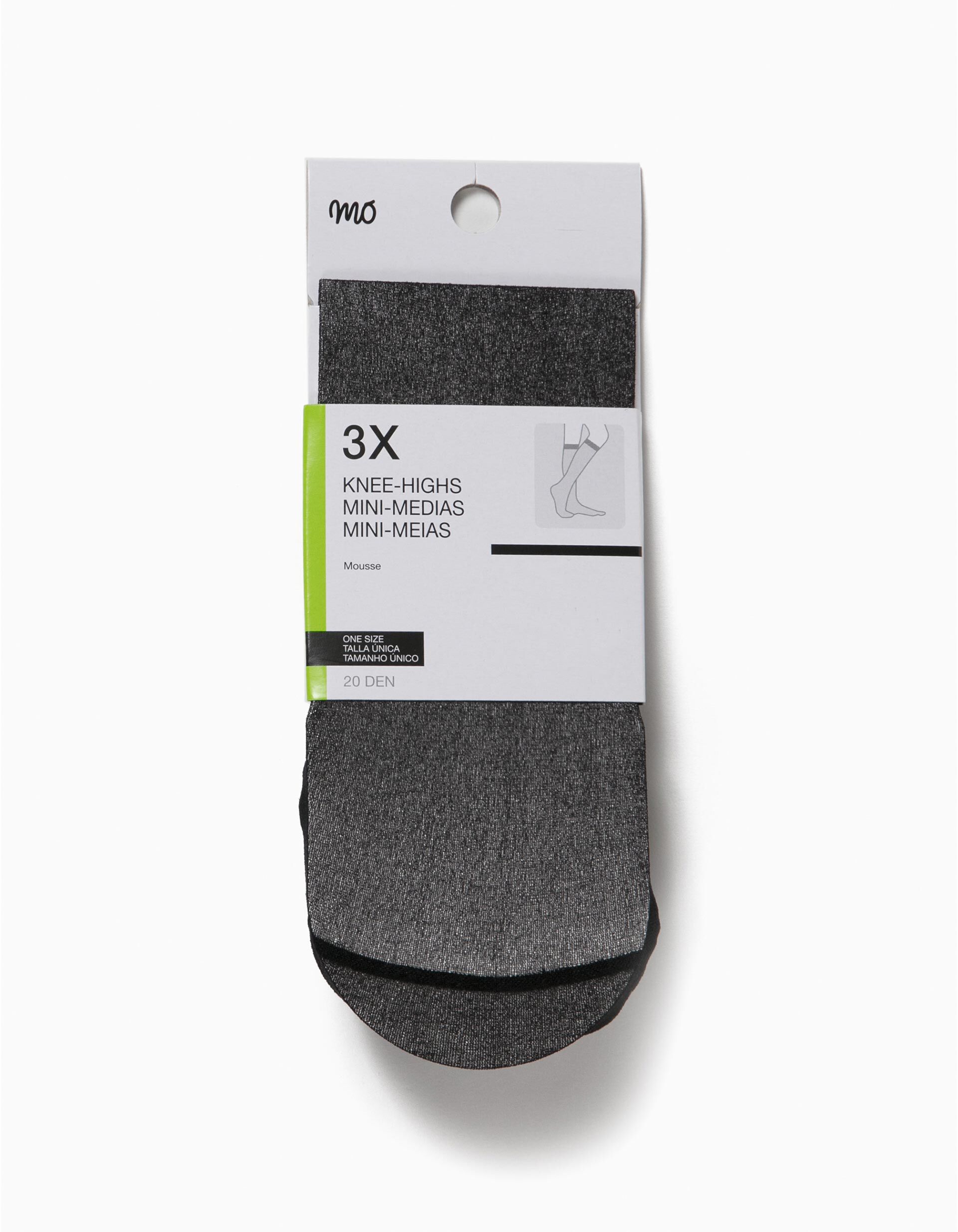 Comprar Online 3 Mini-Meias, Mulher, Preto