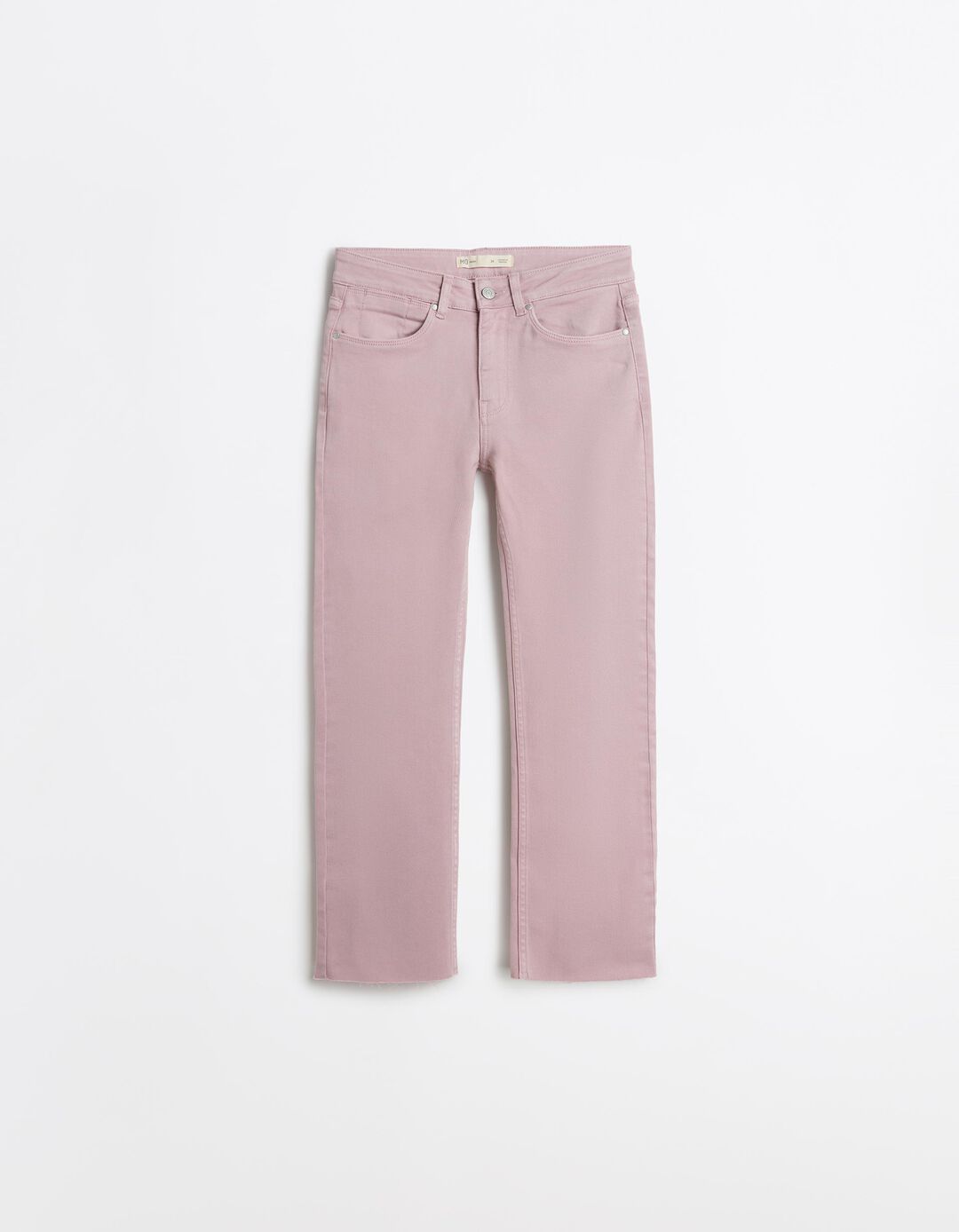 Cal&ccedil;as de Ganga 'Straight Cropped', Mulher, Rosa