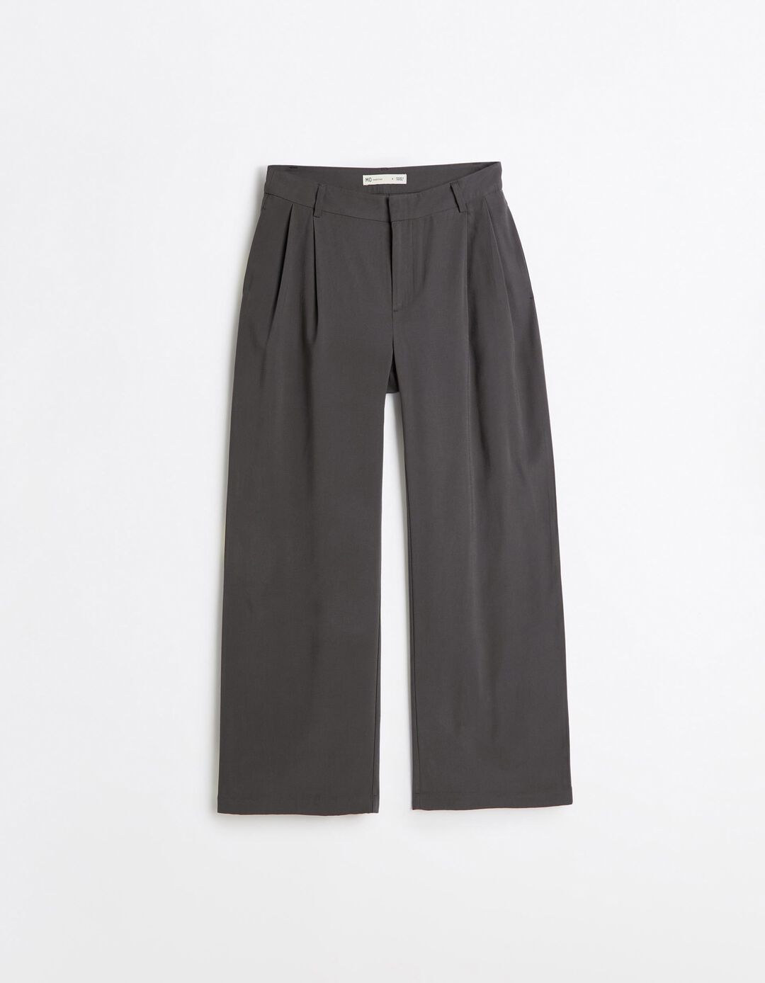 Cal&ccedil;as Elegantes Com Prega, Mulher, Cinzento Escuro