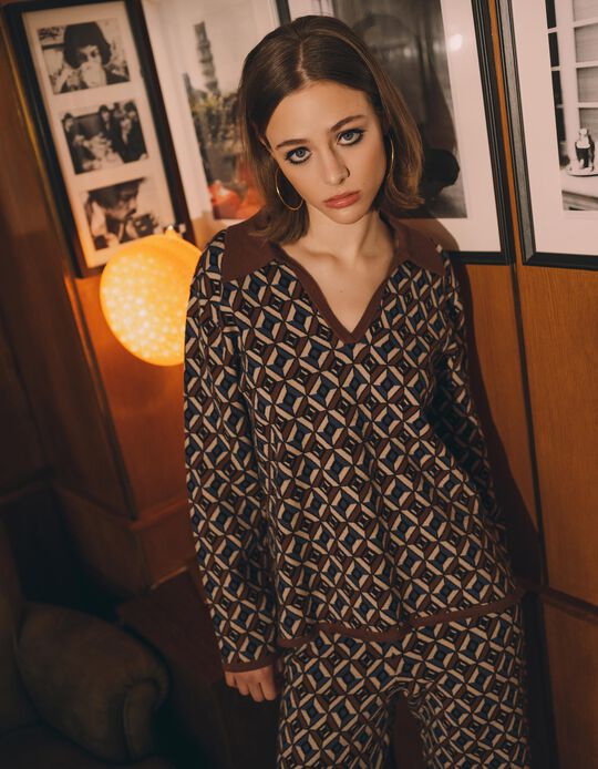 Comprar Online Polo de Malha, Mulher, Castanho