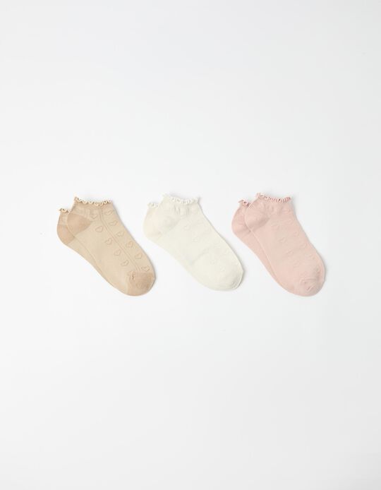 Comprar Online Pack 3 Pares De Meias Tornozelo, Mulher, Multicolor