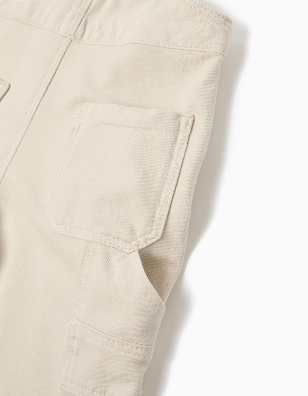 Jardineiras, Menino, Bege Claro