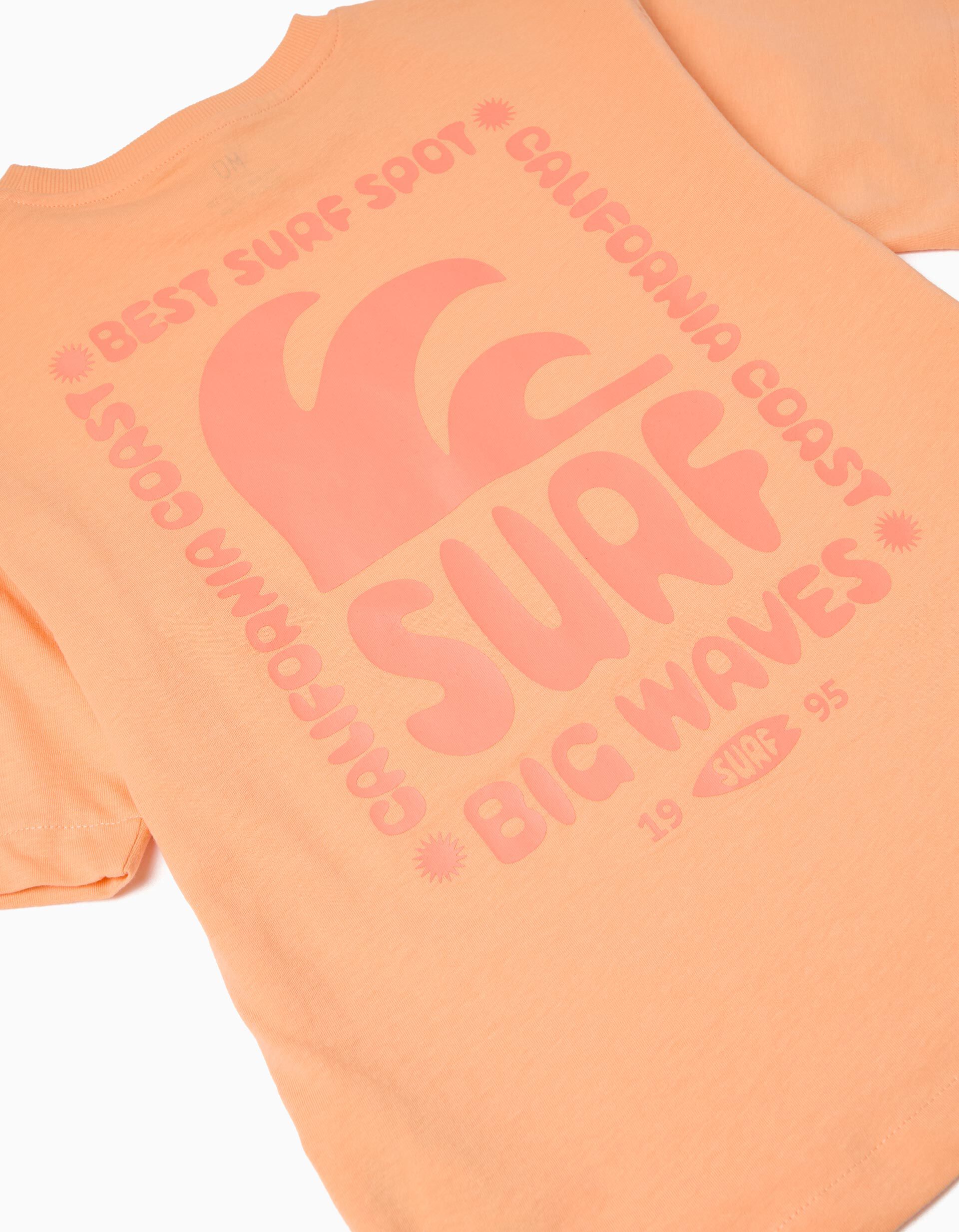 Comprar Online Conjunto T-shirt e Cal&ccedil;&otilde;es, Menino, Laranja Claro