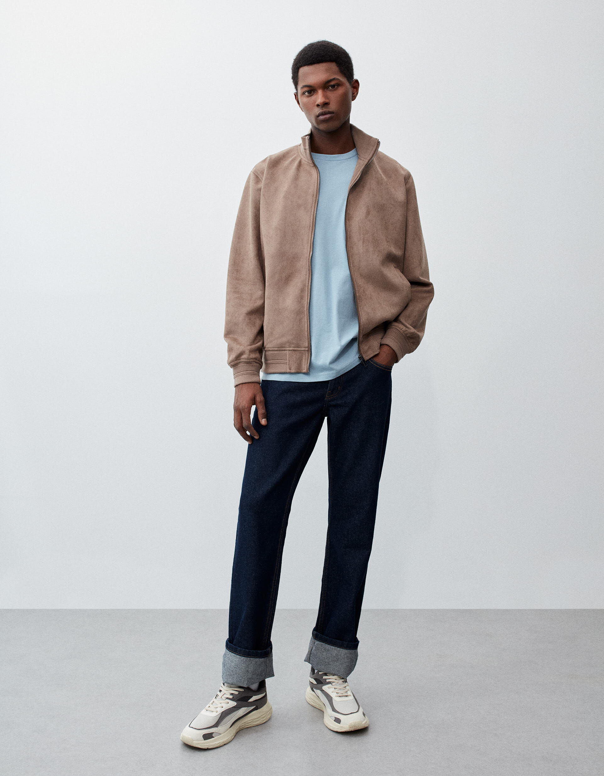 Bomber camurça sales