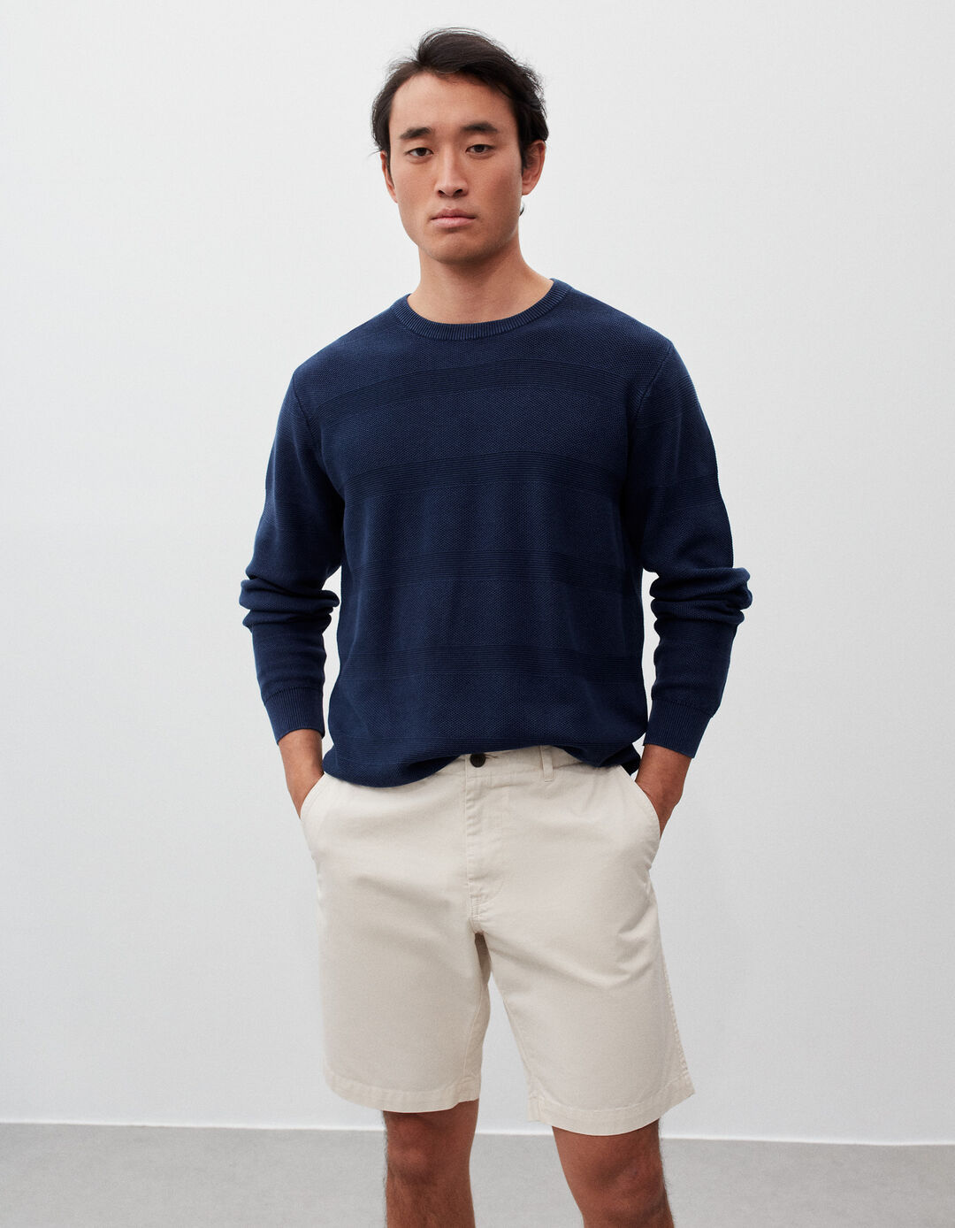 Knitted Sweater, Men, Dark Blue