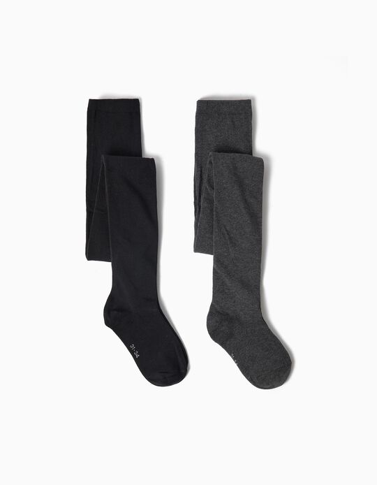 Comprar Online Pack 2 Collants, Menina, Preto