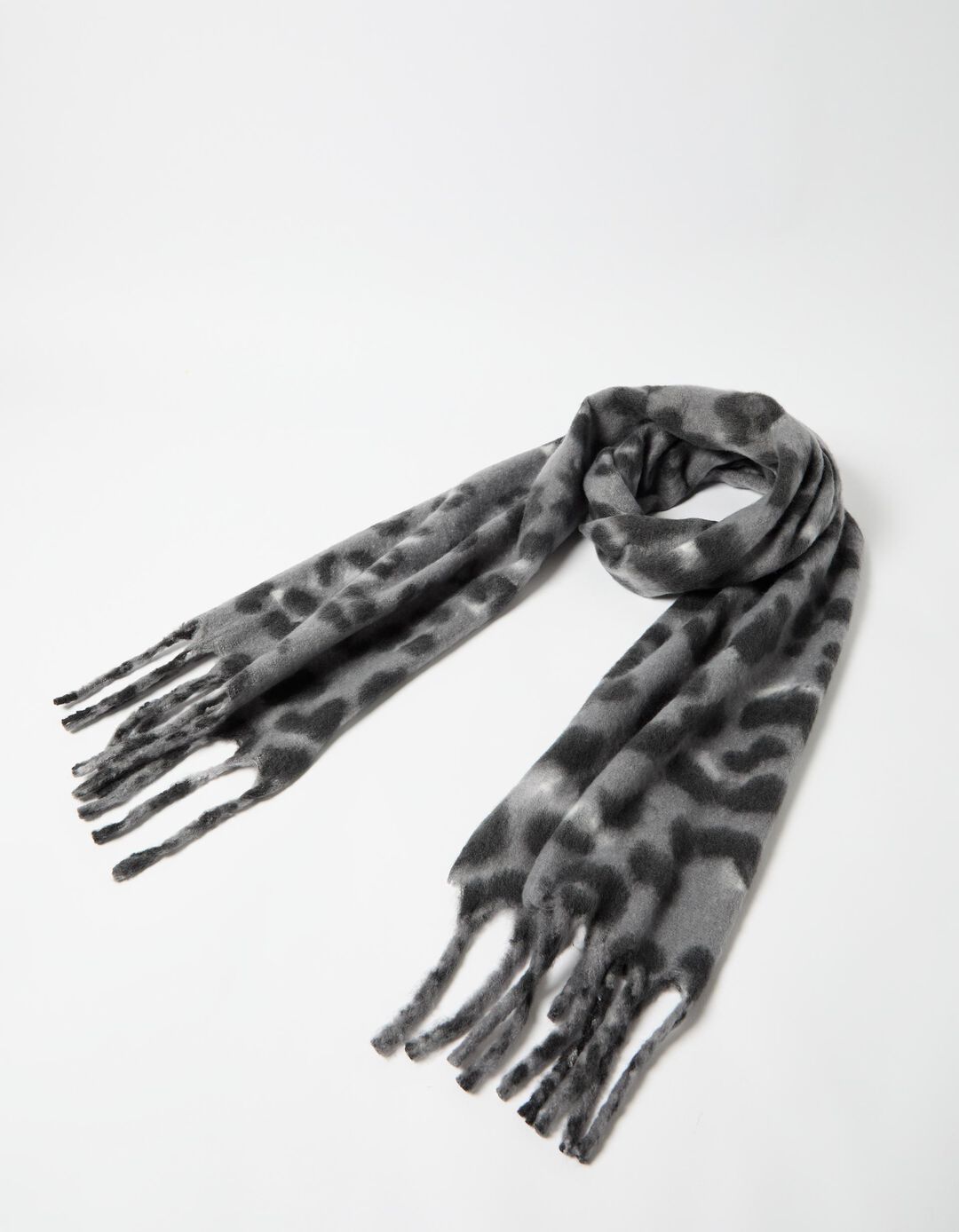 Cachecol Animal Print, Mulher, Cinzento