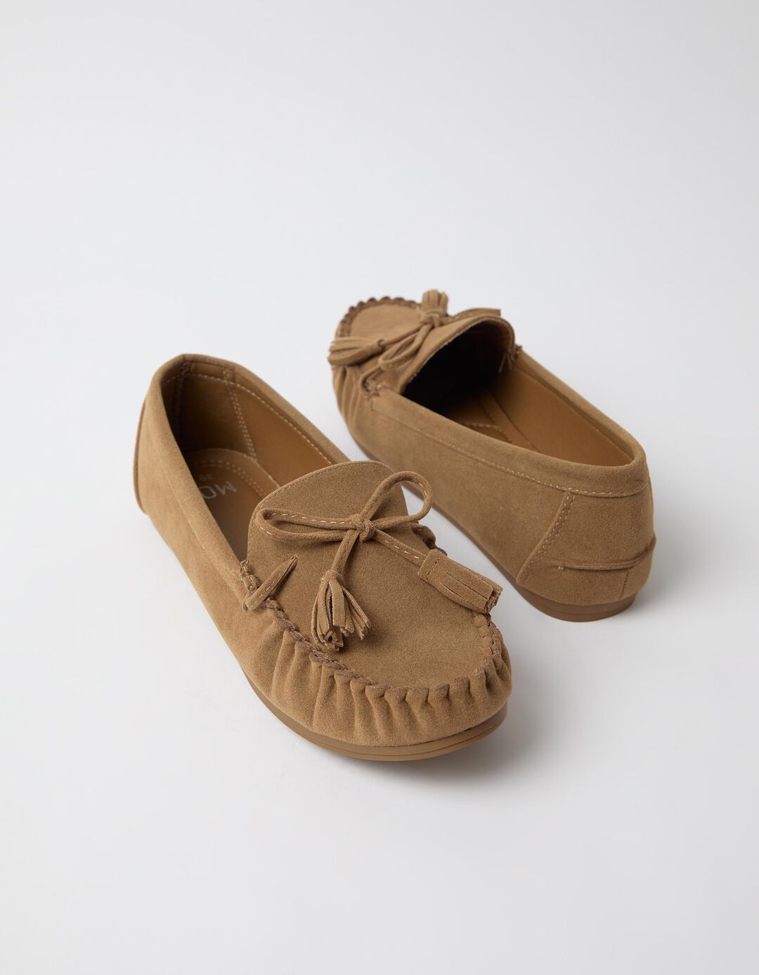 Mocassins, Mulher, Bege
