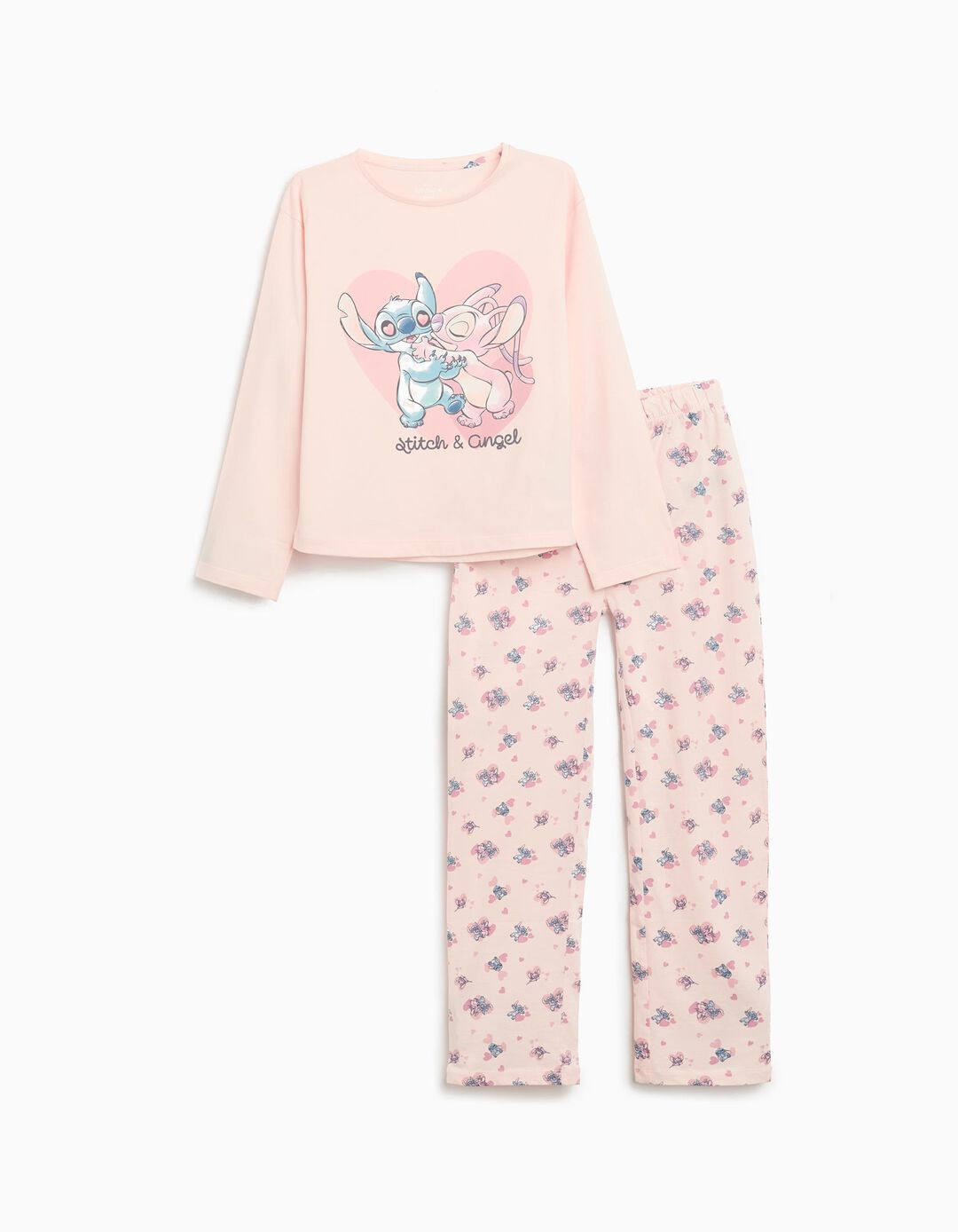 Pijama 'Stitch', Menina, Rosa Claro
