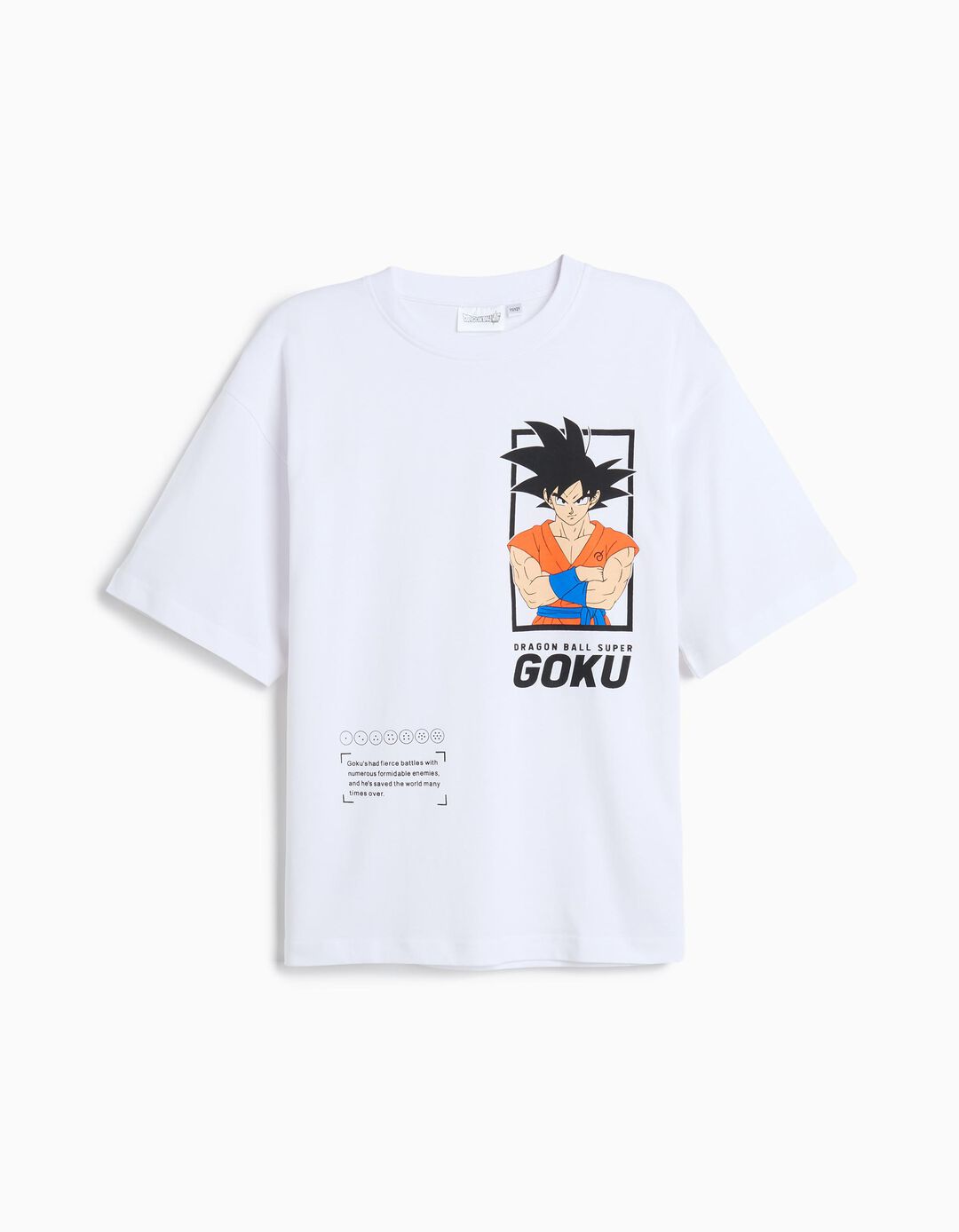 T-shirt 'Dragon Ball', Menino, Branco