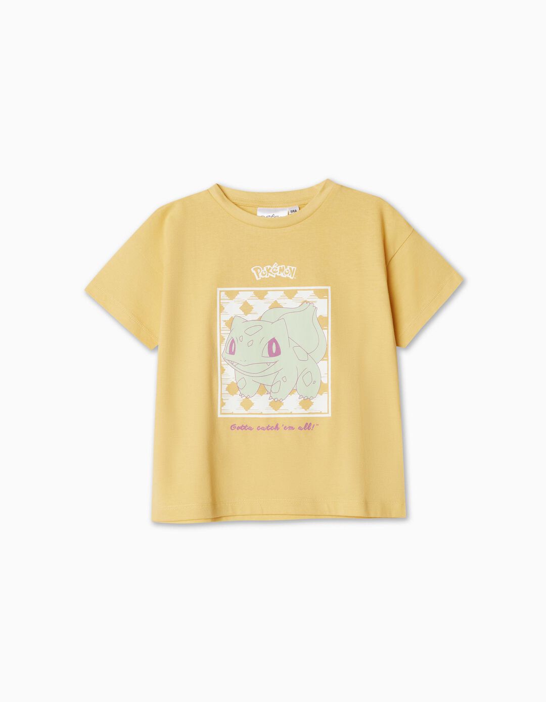 T-shirt 'Pokémon', Menina, Amarelo Claro