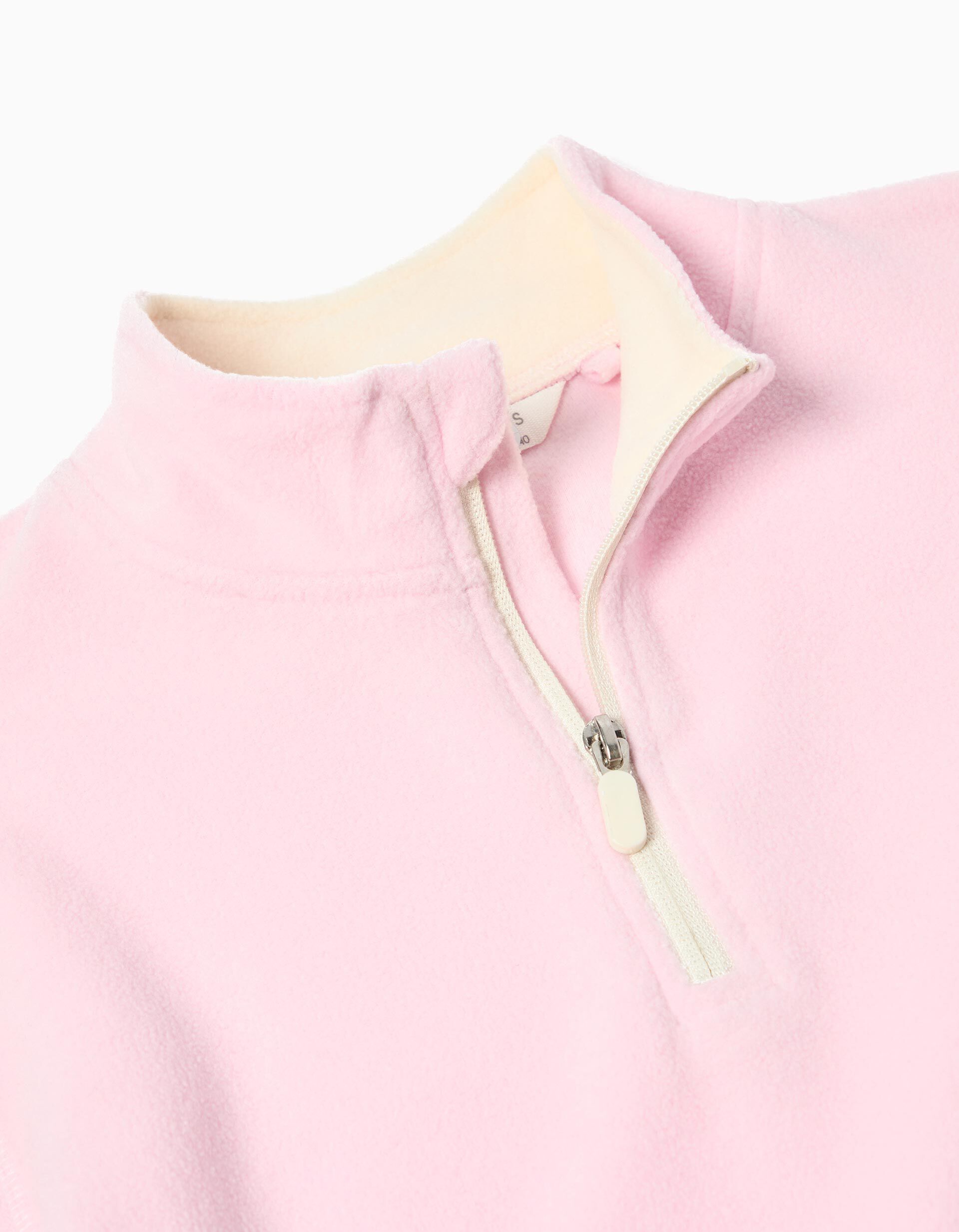 Comprar Online Camisola Polar com Fecho, Menina, Rosa Claro