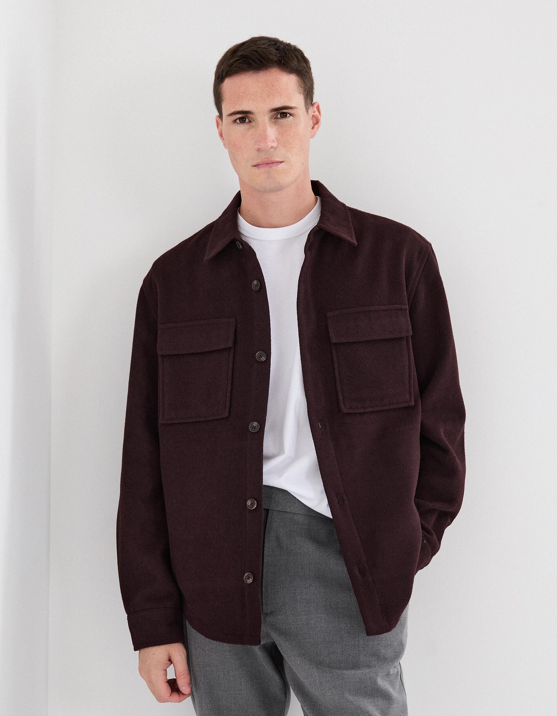 Comprar Online Sobrecamisa, Homem, Castanho