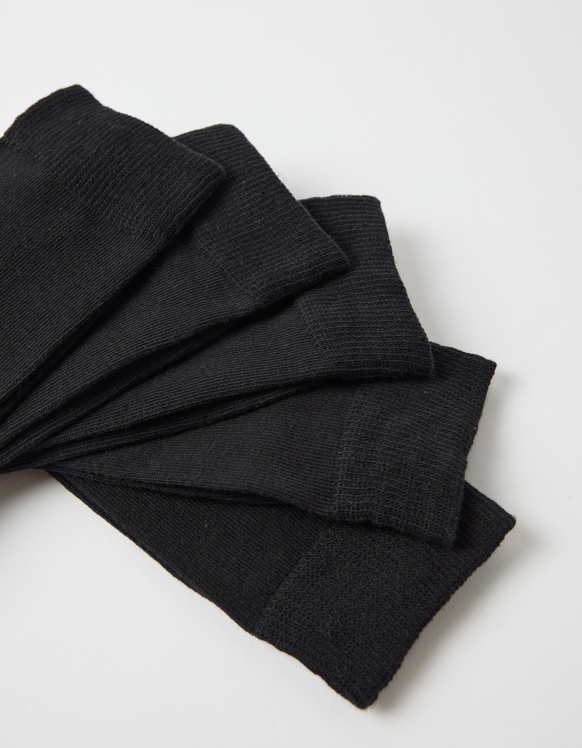 Comprar Online Pack 5 Pares de Meias Lisas, Homem, Preto