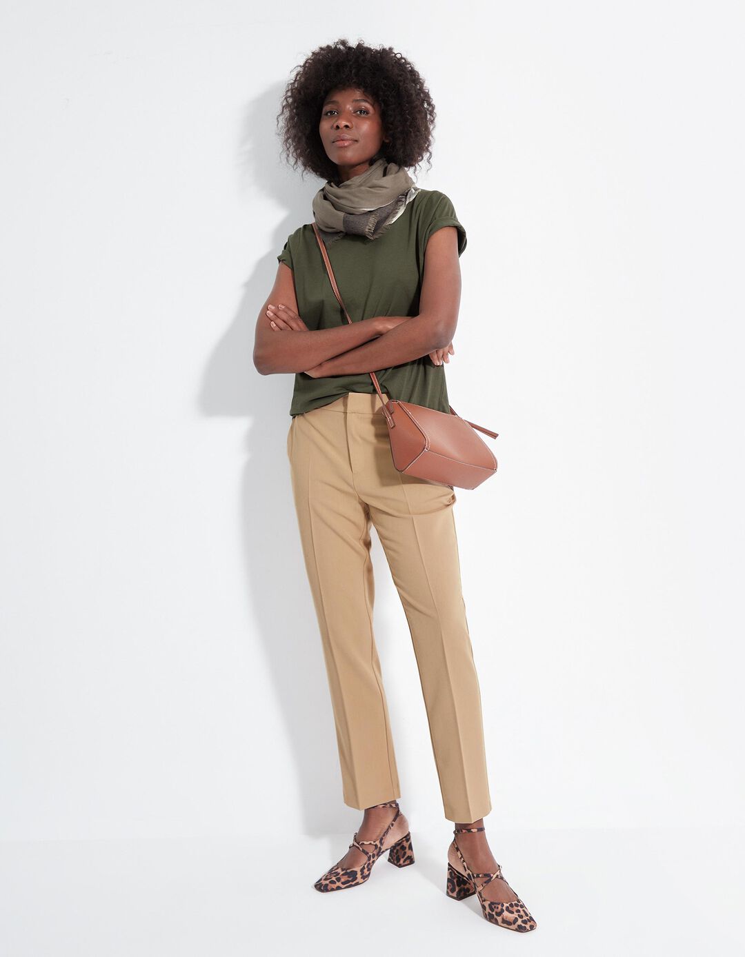 T-shirt, Mulher, Verde Escuro