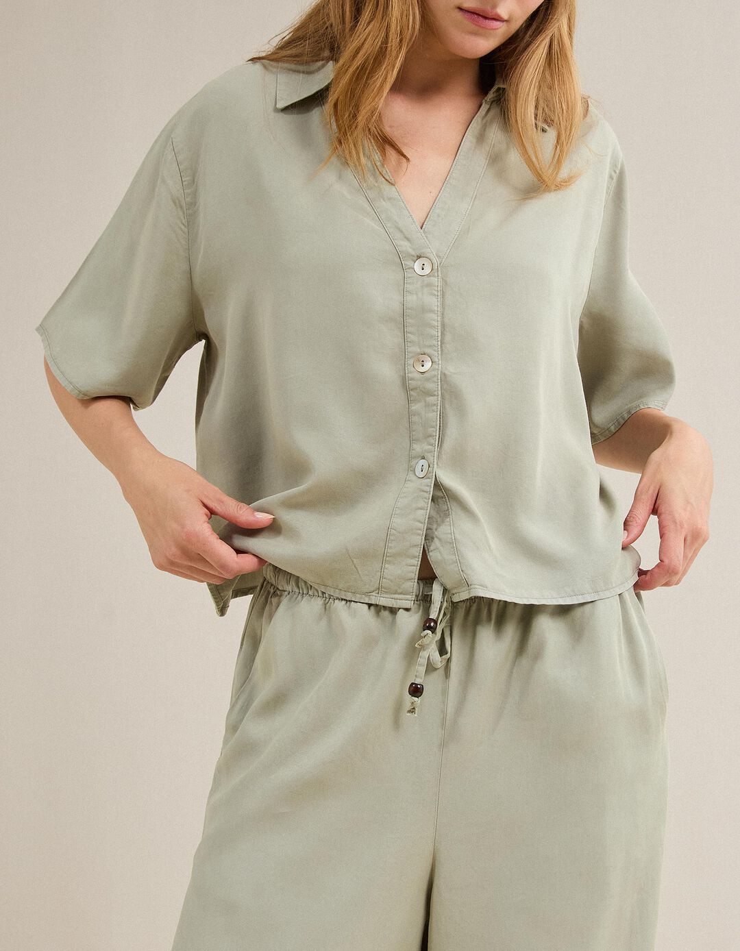 Camisa Liocel, Mulher, Verde Claro