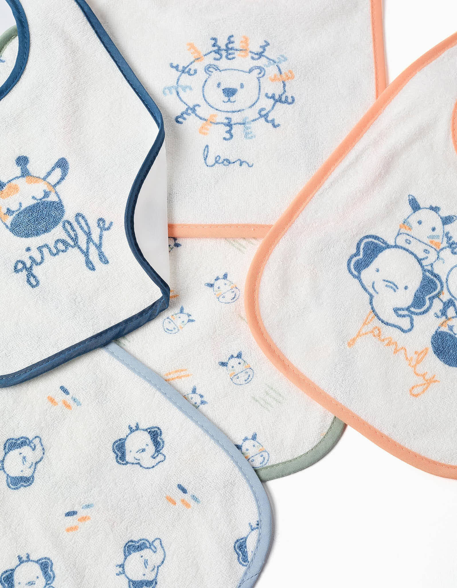 Comprar Online Pack De 5 Babetes Imperme&aacute;veis Com Estampados ZY Baby, Multicolor