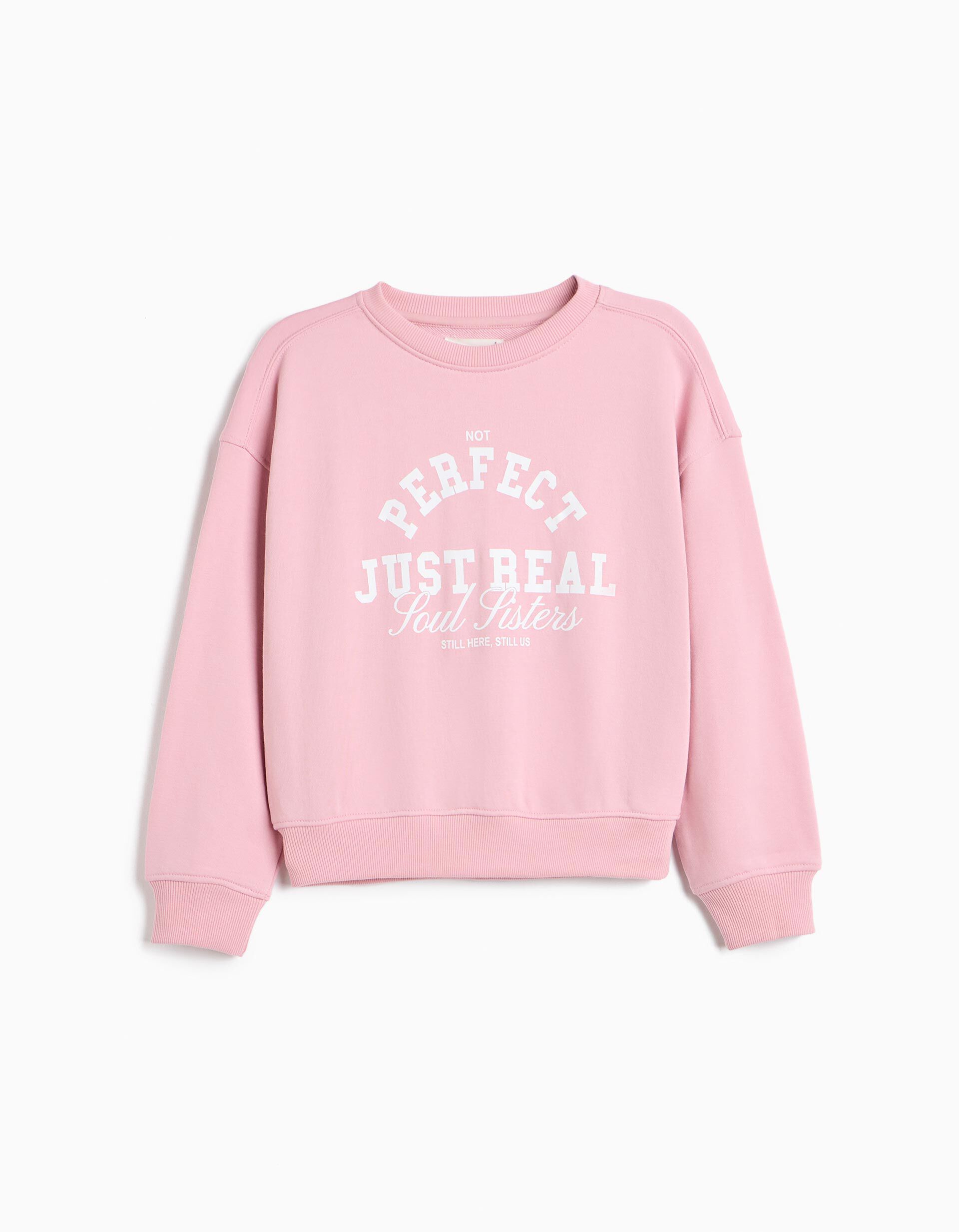 Comprar Online Sweatshirt Estampada, Menina, Rosa