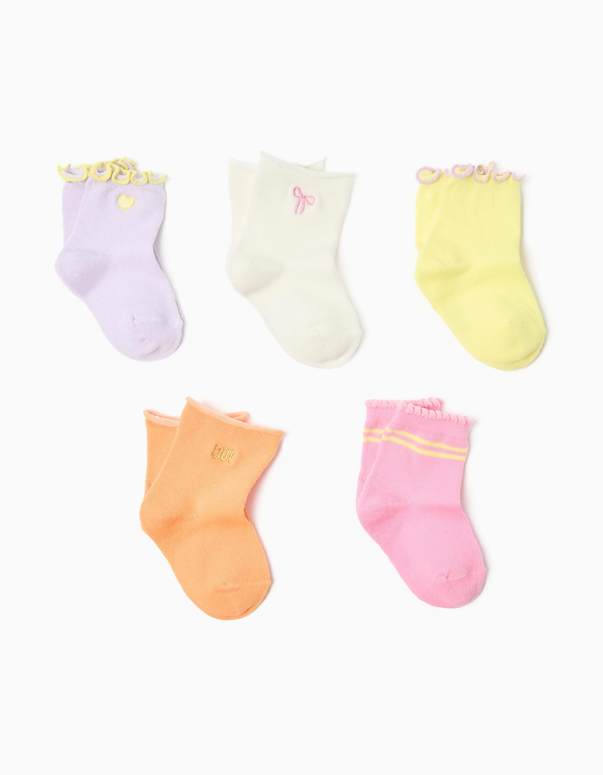 Comprar Online Pack 5 Pares de Meias, Menina, Multicor