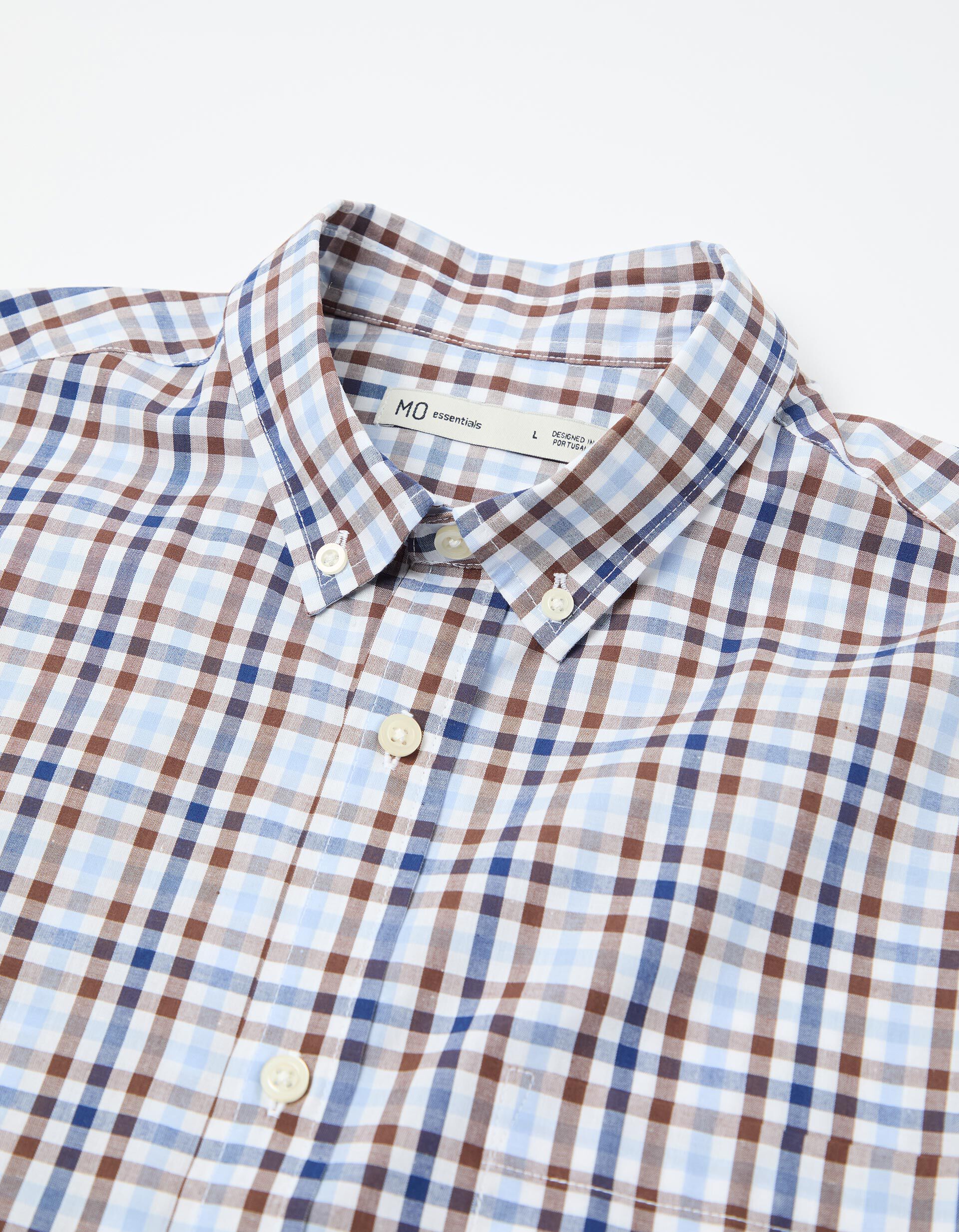 Comprar Online Camisa Xadrez, Homem, Castanho