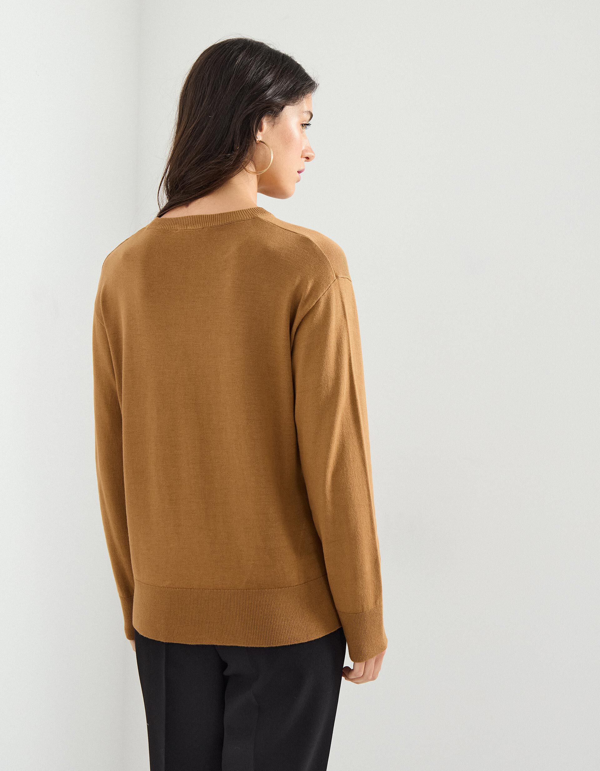 Comprar Online Camisola de Malha, Mulher, Castanho Claro