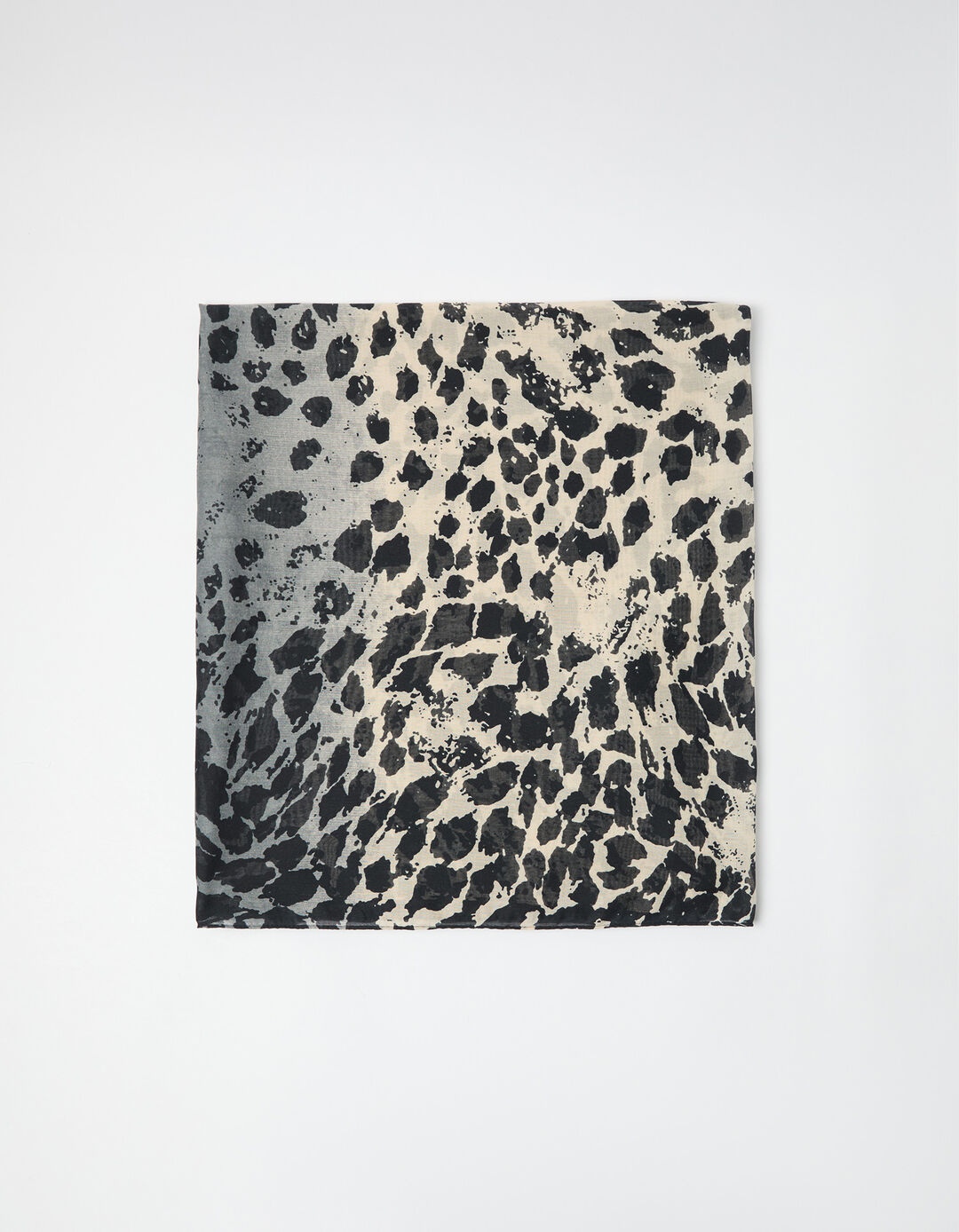 Cachecol Animal Print, Mulher, Preto