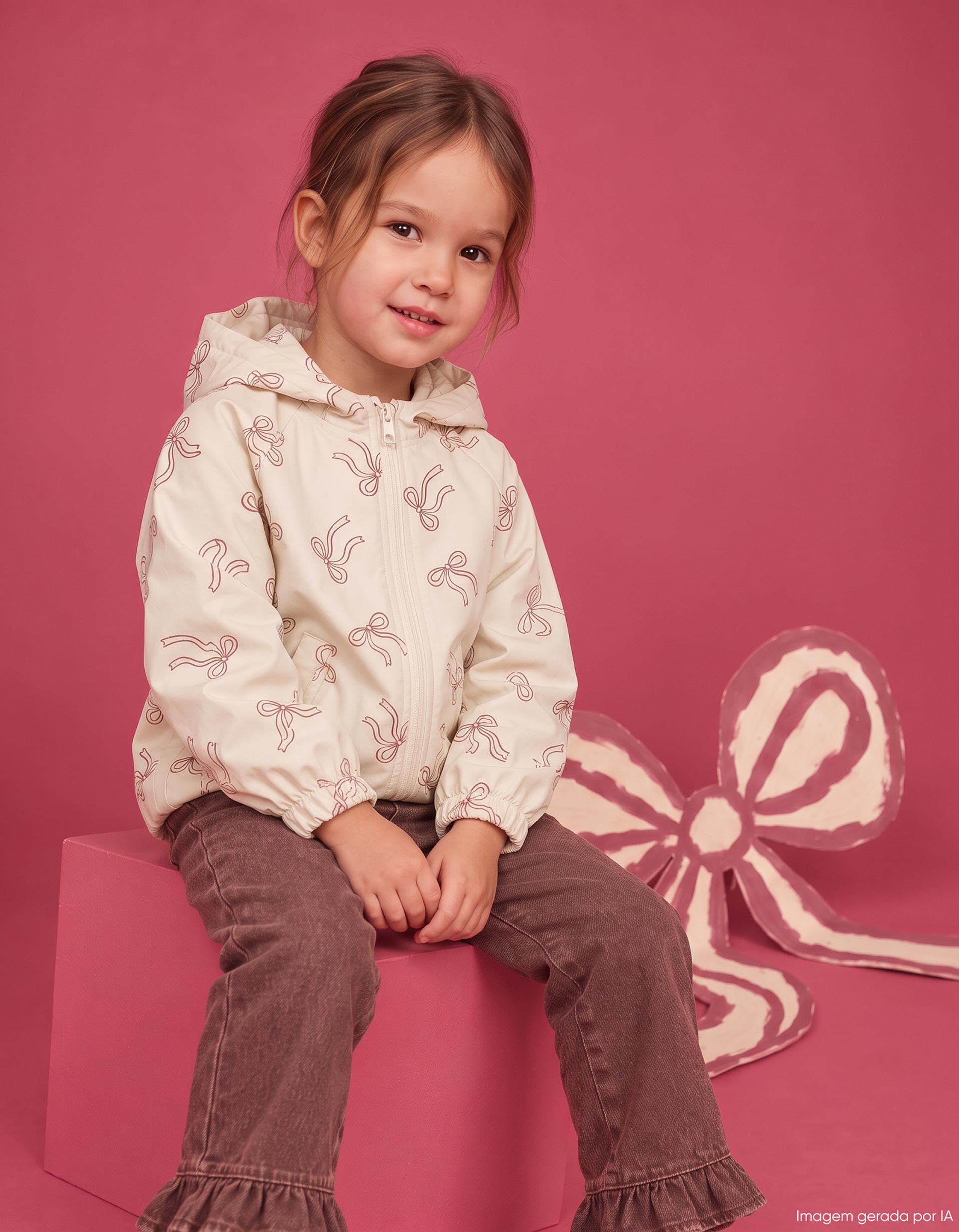 Comprar Online Parka Imperme&aacute;vel Com Capuz, Menina, Branco