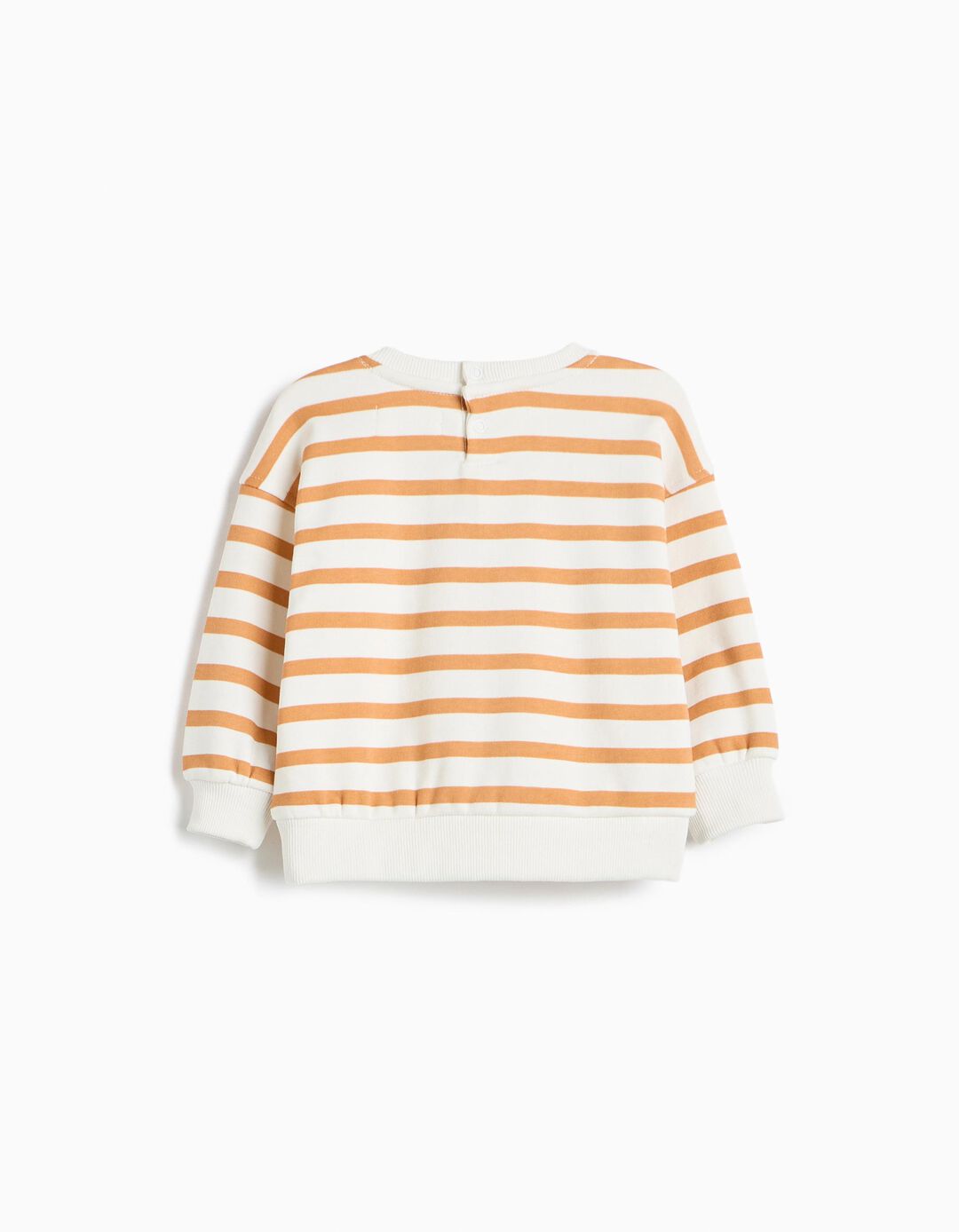 Sweatshirt &Agrave;s Riscas, Menino, Branco