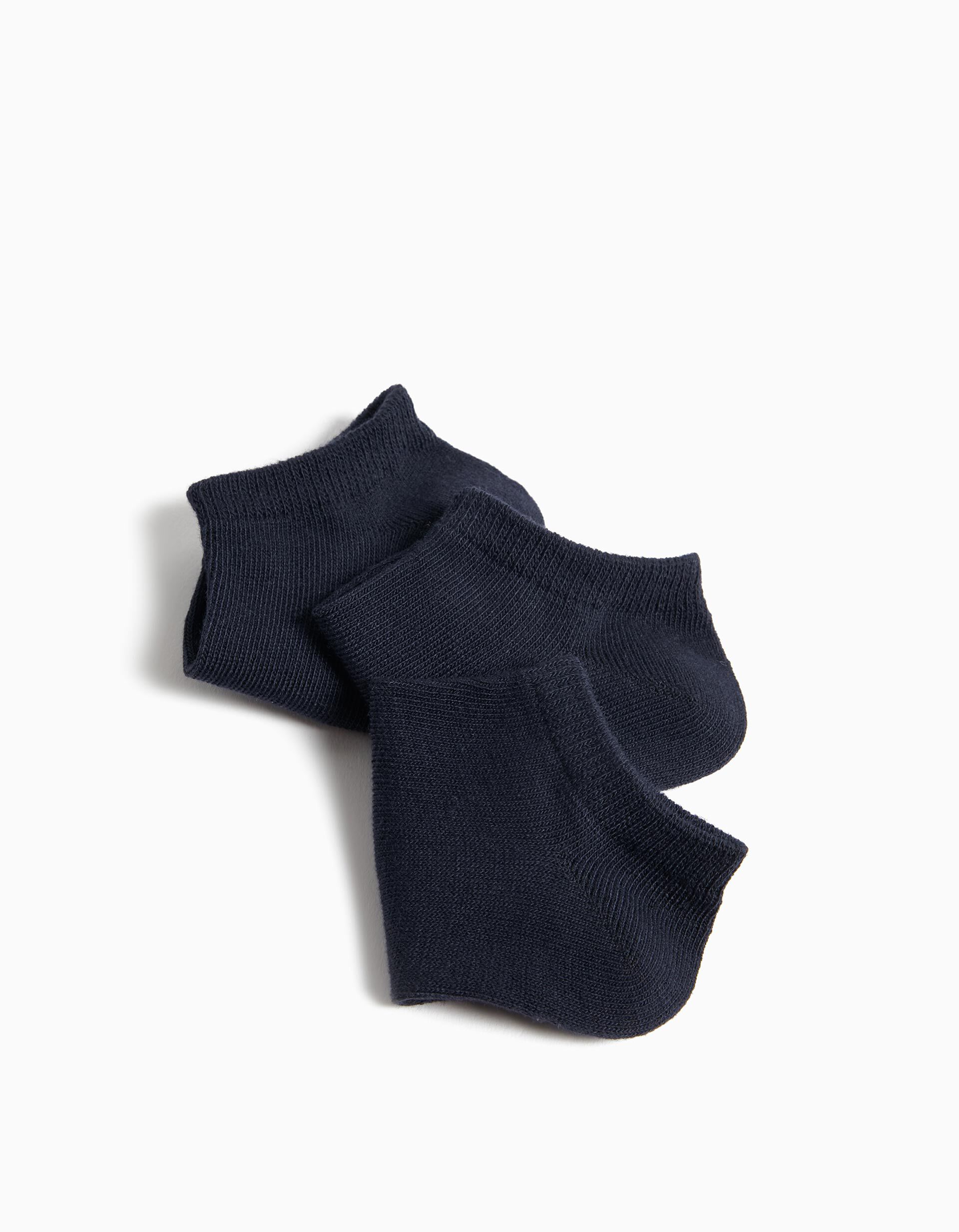 Comprar Online Pack 7 Pares de Meias Tornozelo, Beb&eacute;, Azul Escuro