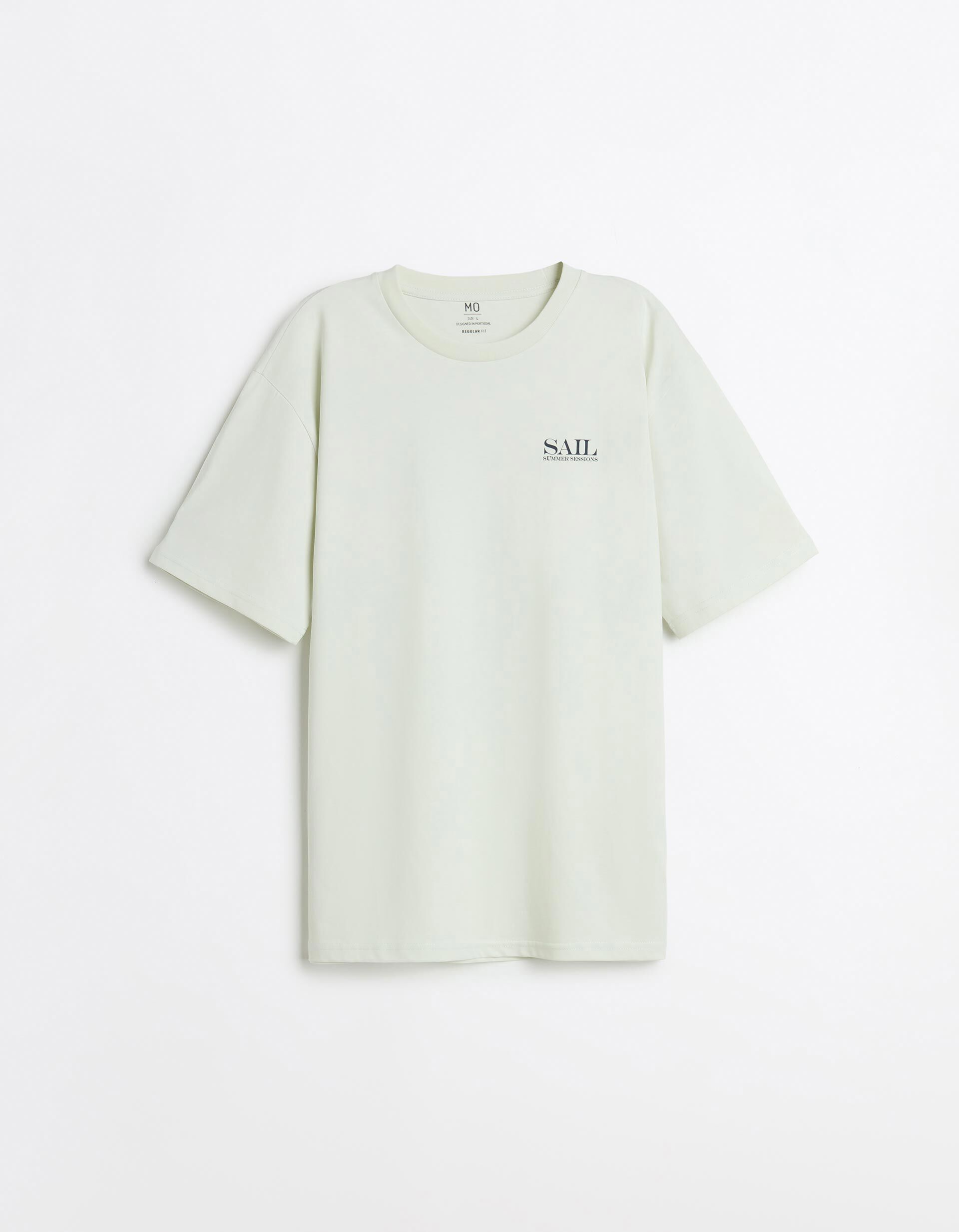 Comprar Online T-shirt Estampada, Homem, Verde &Aacute;gua