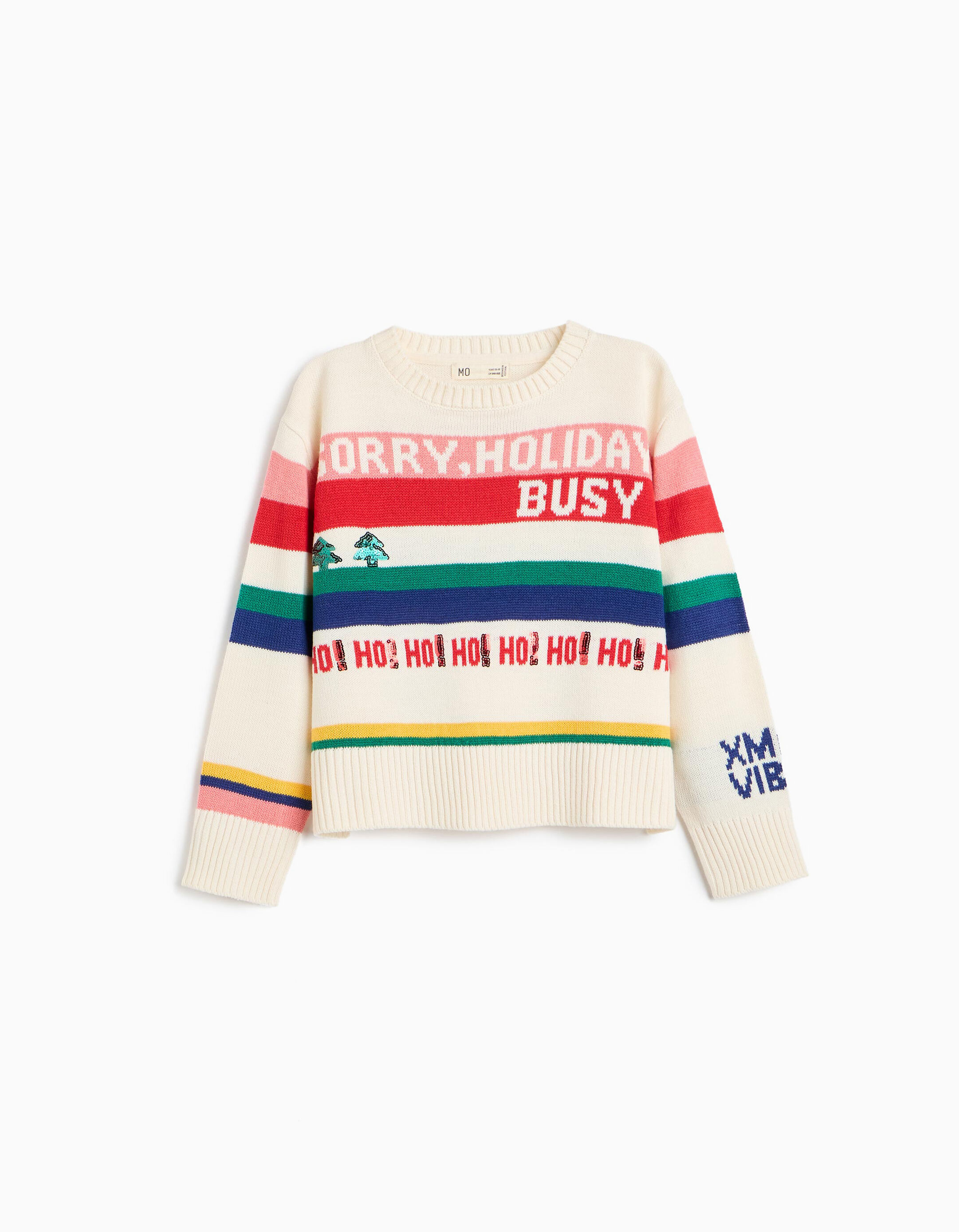 Comprar Online Camisola De Malha De Natal, Menina, Cru