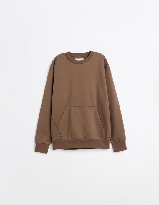 Comprar Online Sweatshirt Garment Dye, Homem, Castanho