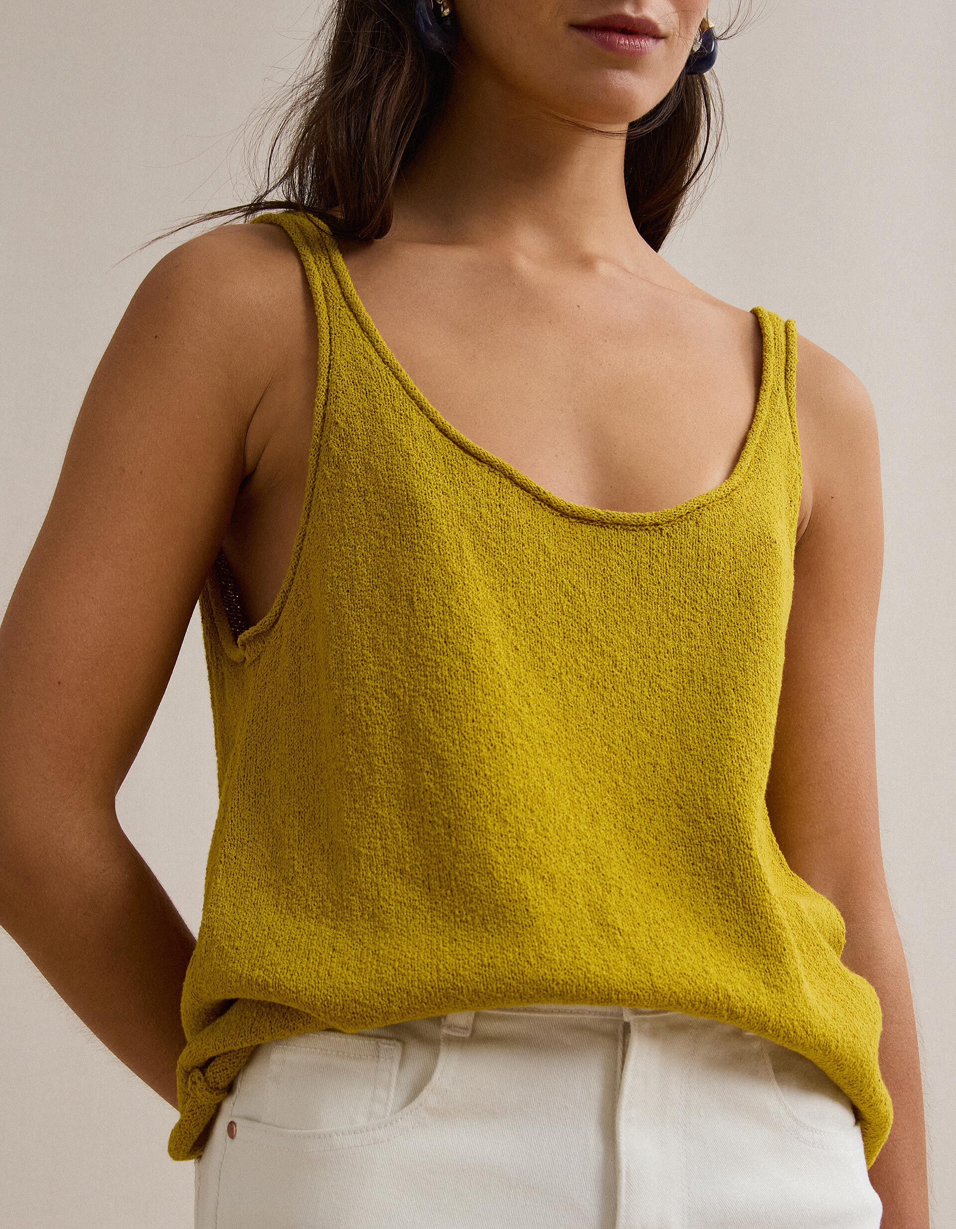 Comprar Online Tank Top Canelado, Amarelo