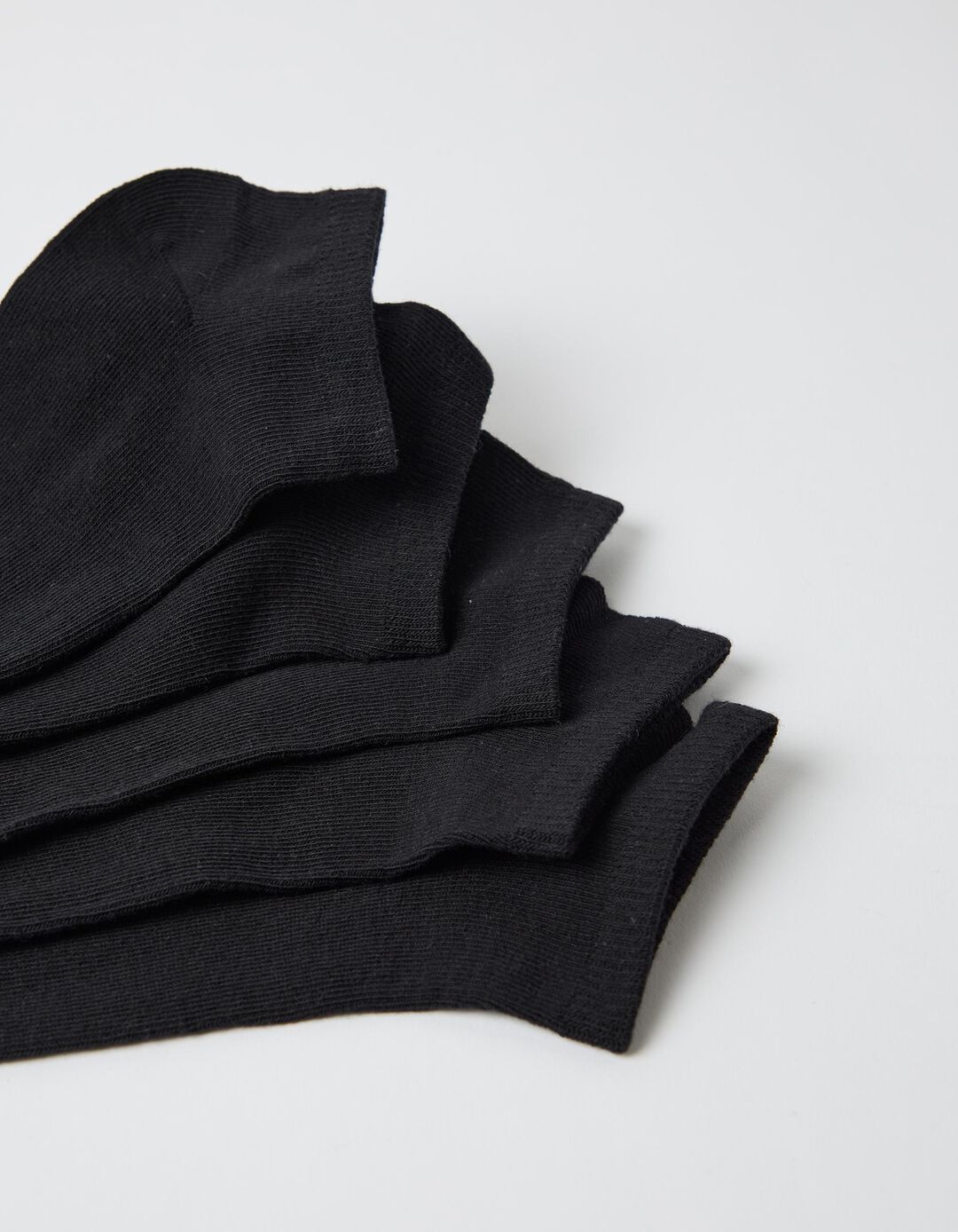 Pack 5 Pares de Meias Invis&iacute;veis, Homem, Preto