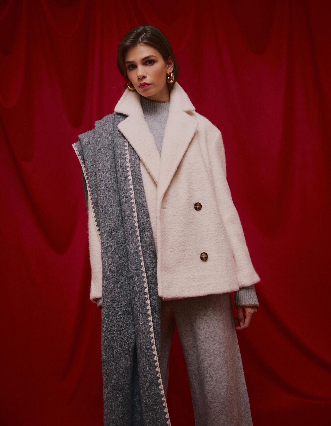 Casaco, Mulher, Bege Claro