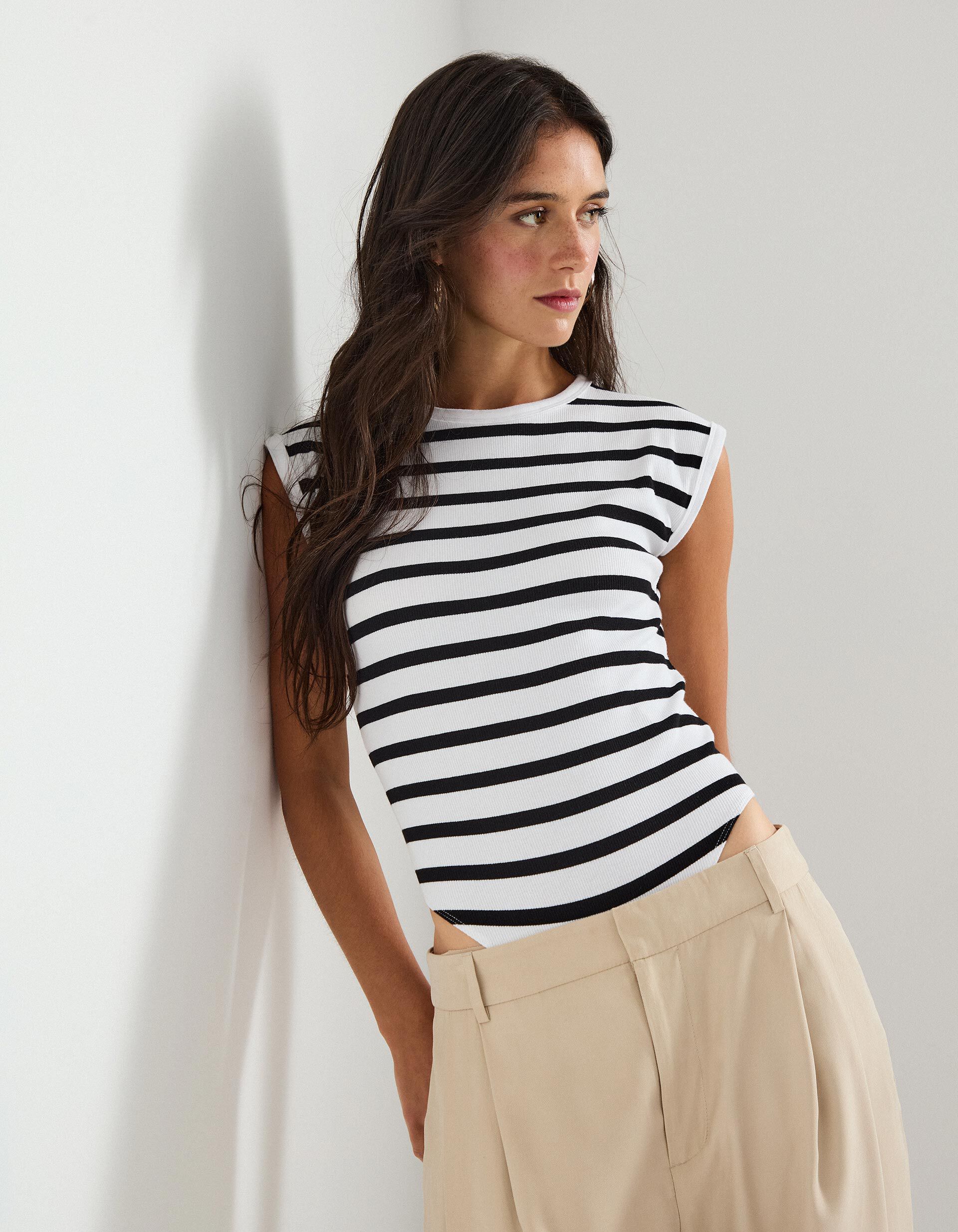 Comprar Online Body Riscas, Mulher, Branco