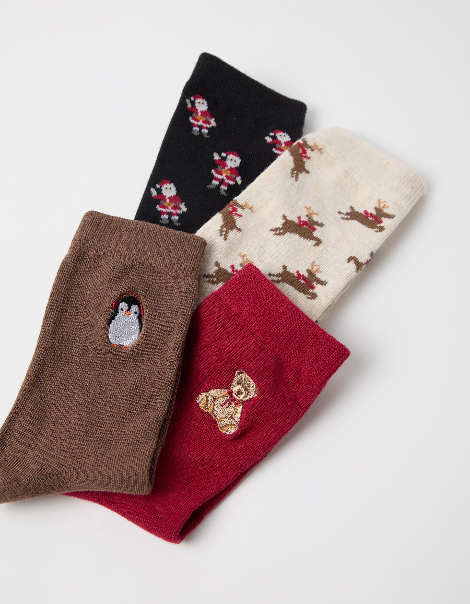 Comprar Online Pack 4 Pares De Meias De Natal, Mulher, Preto