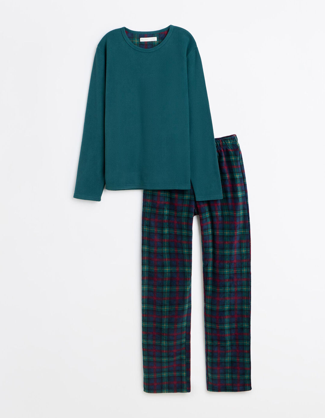 Pijama Polar De Natal, Homem, Verde Escuro